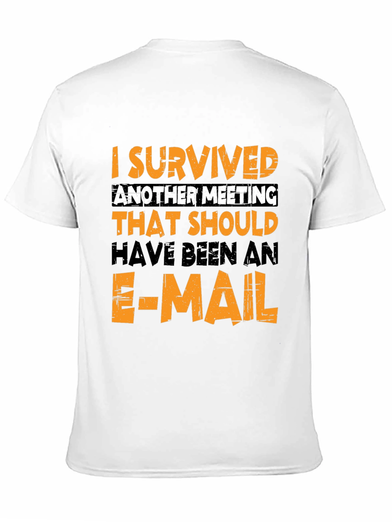 I Survived Another Meeting Black T-Shirt