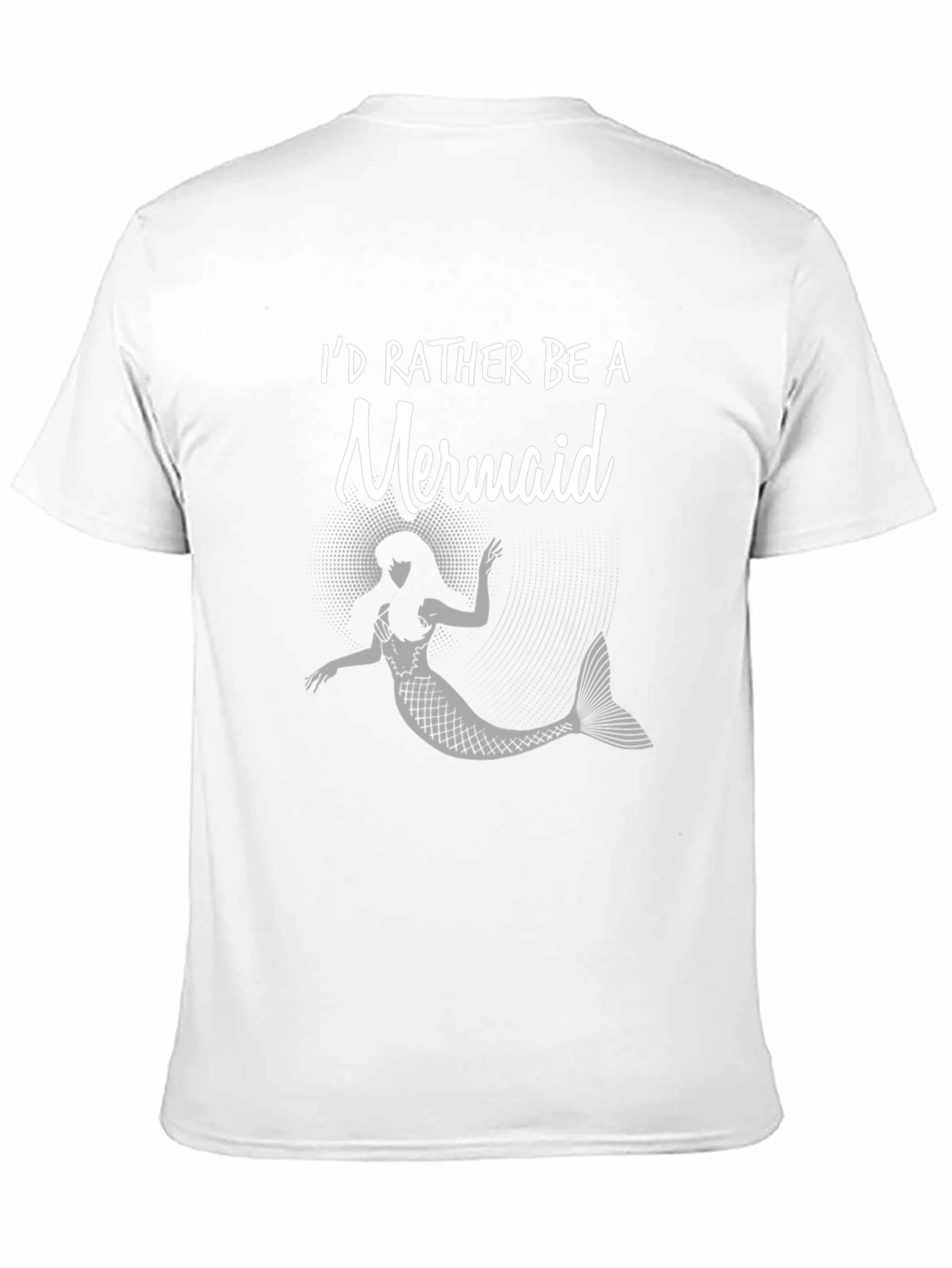 Id Rather Be A Mermaid Black T-Shirt
