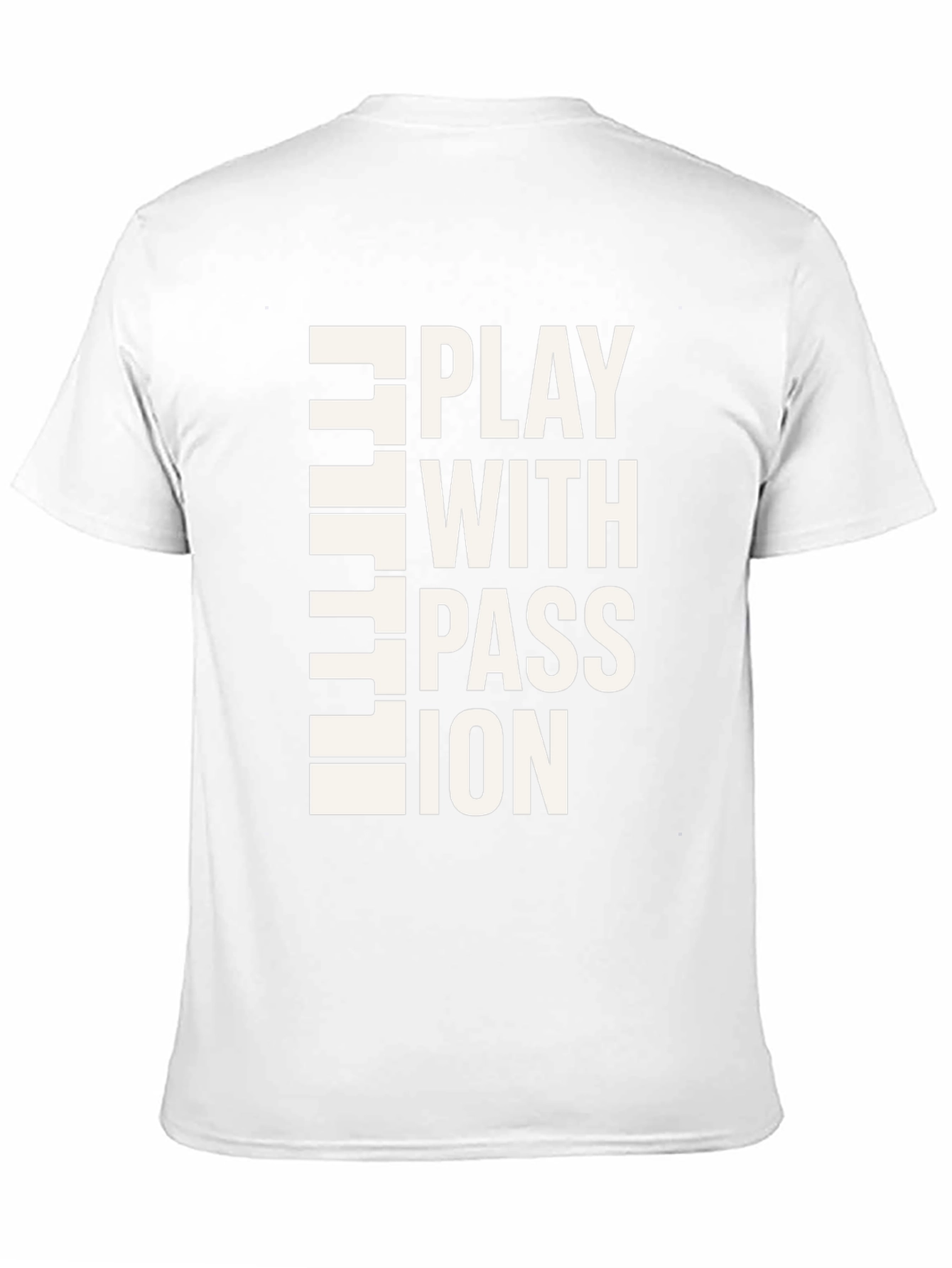 Play With Passion Black Graphic T-Shirt