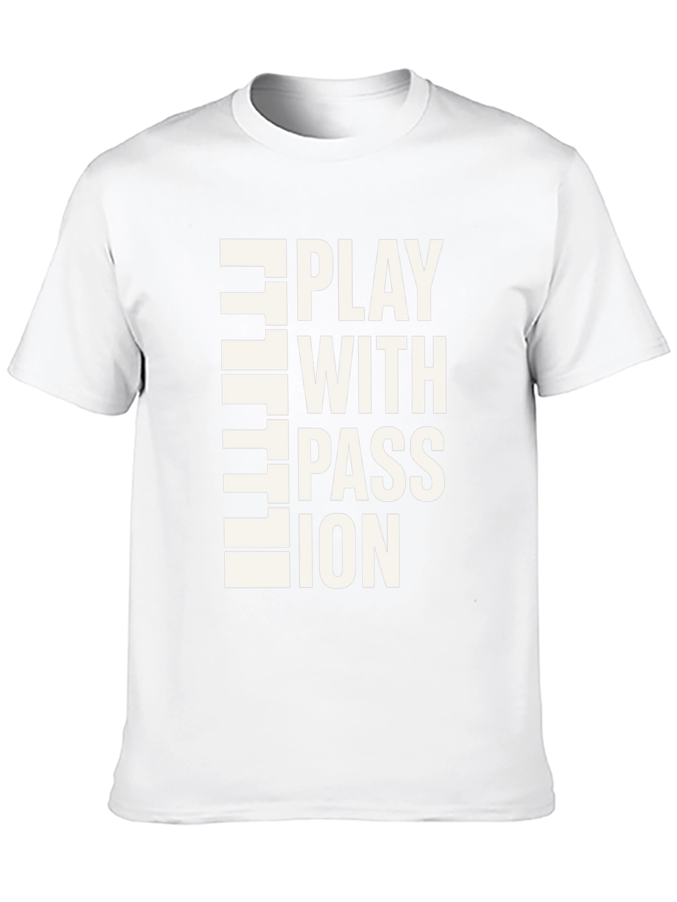 Play With Passion Black Graphic T-Shirt