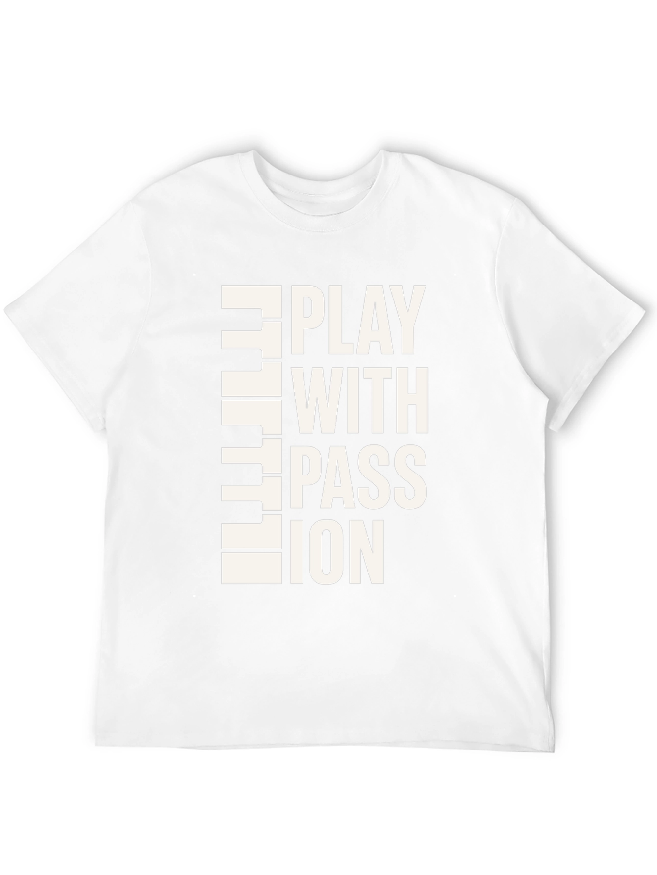 Play With Passion Black Graphic T-Shirt