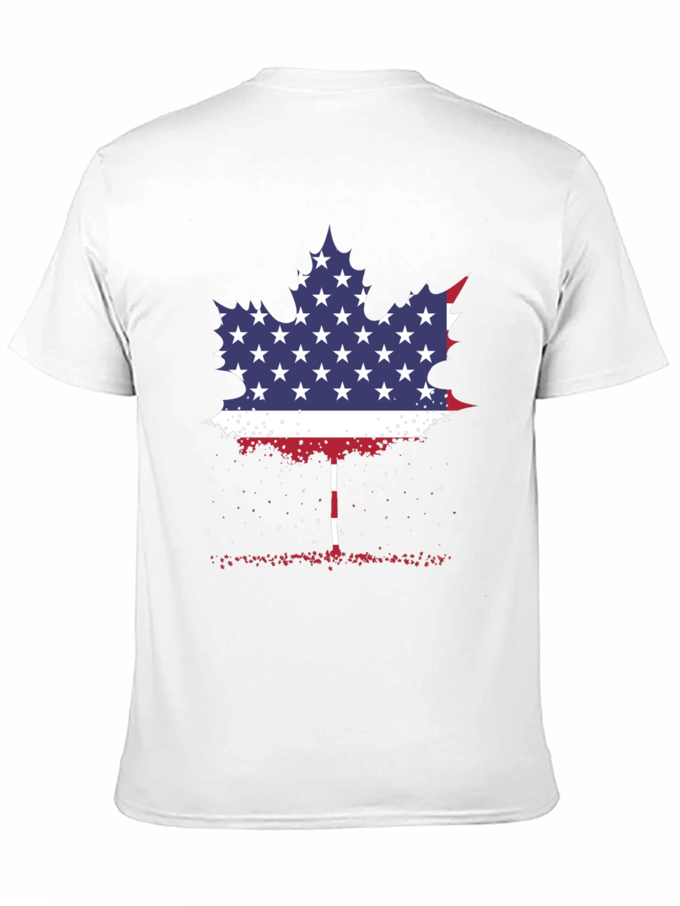 American Flag Maple Leaf Graphic Tee