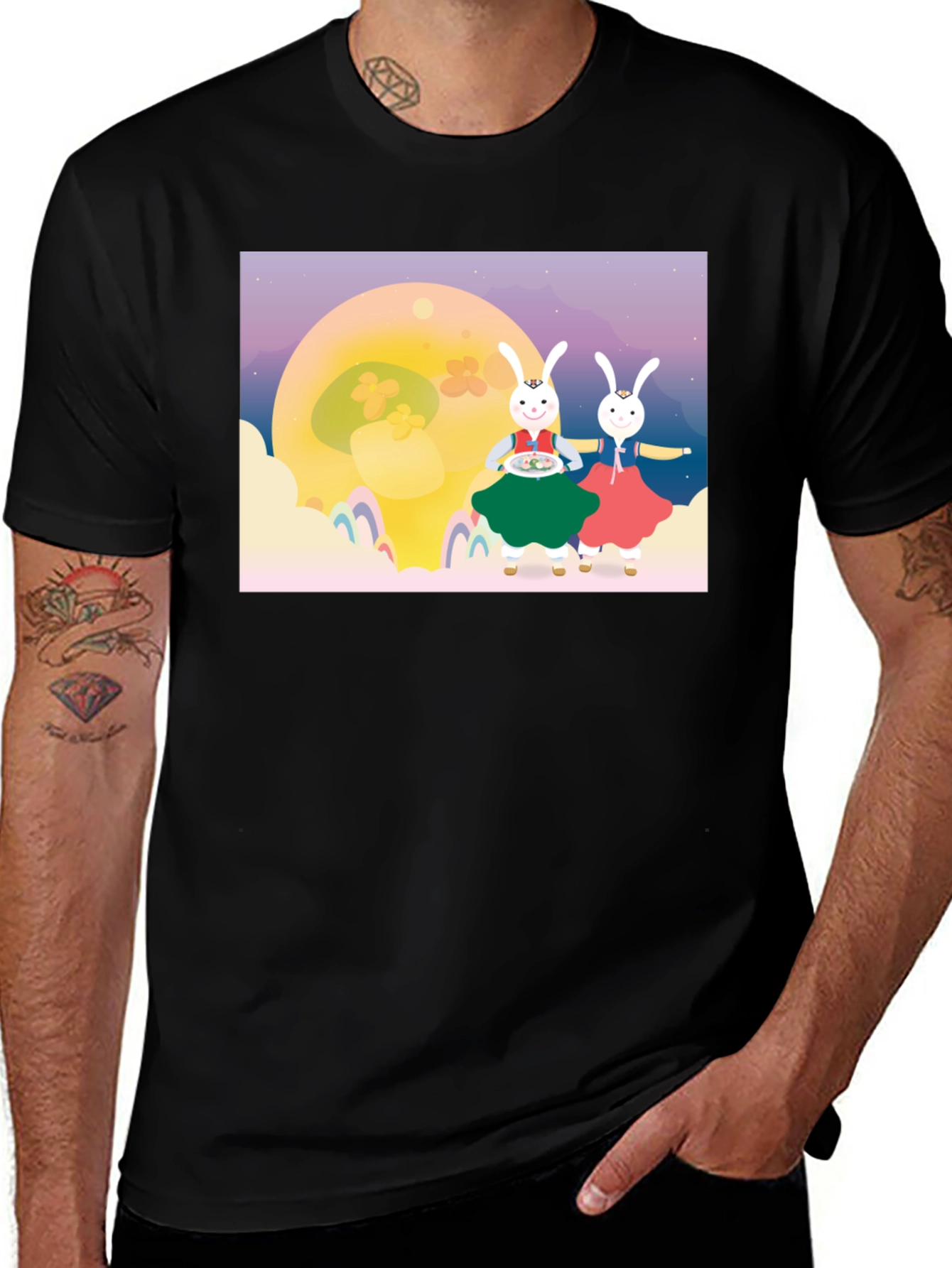 Mid-Autumn Festival Rabbit T-Shirt