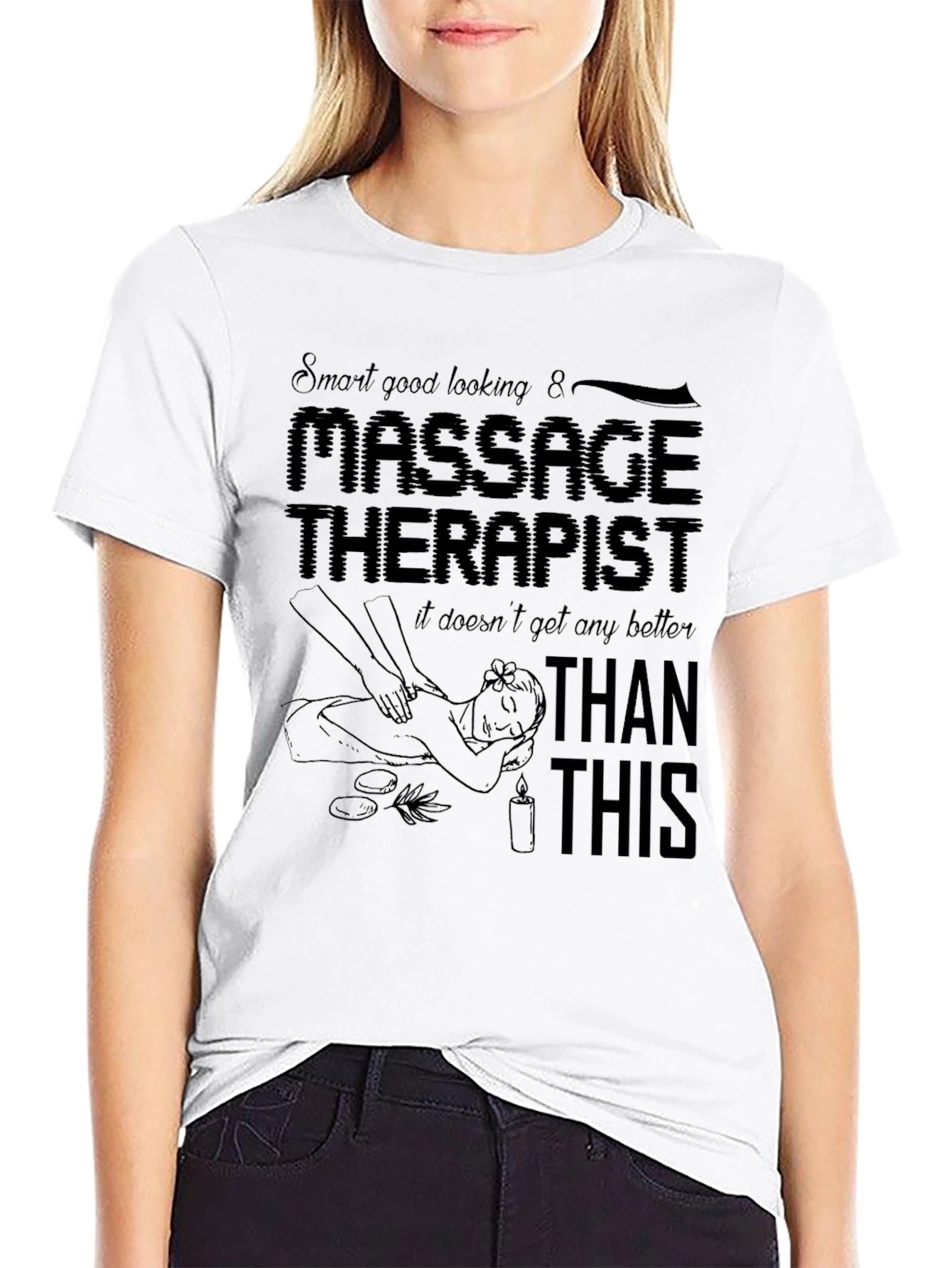 Massage Therapist T-Shirt - Relaxing Spa Design