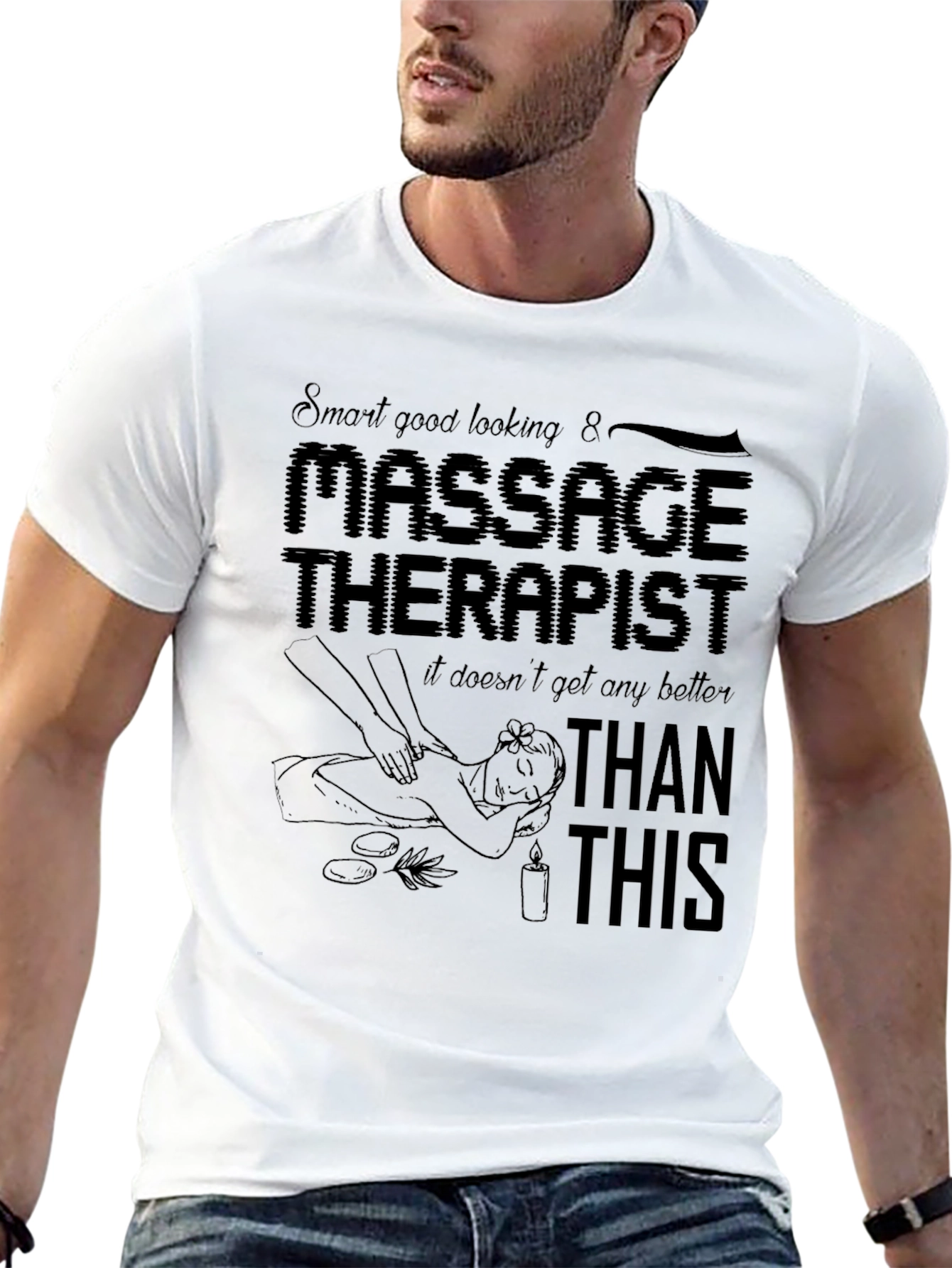 Massage Therapist T-Shirt - Relaxing Spa Design