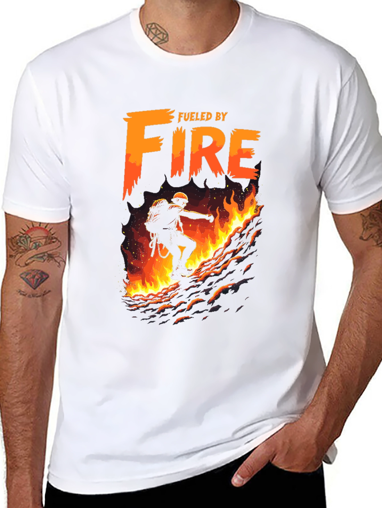 Fueled By Fire Graphic T-Shirt
