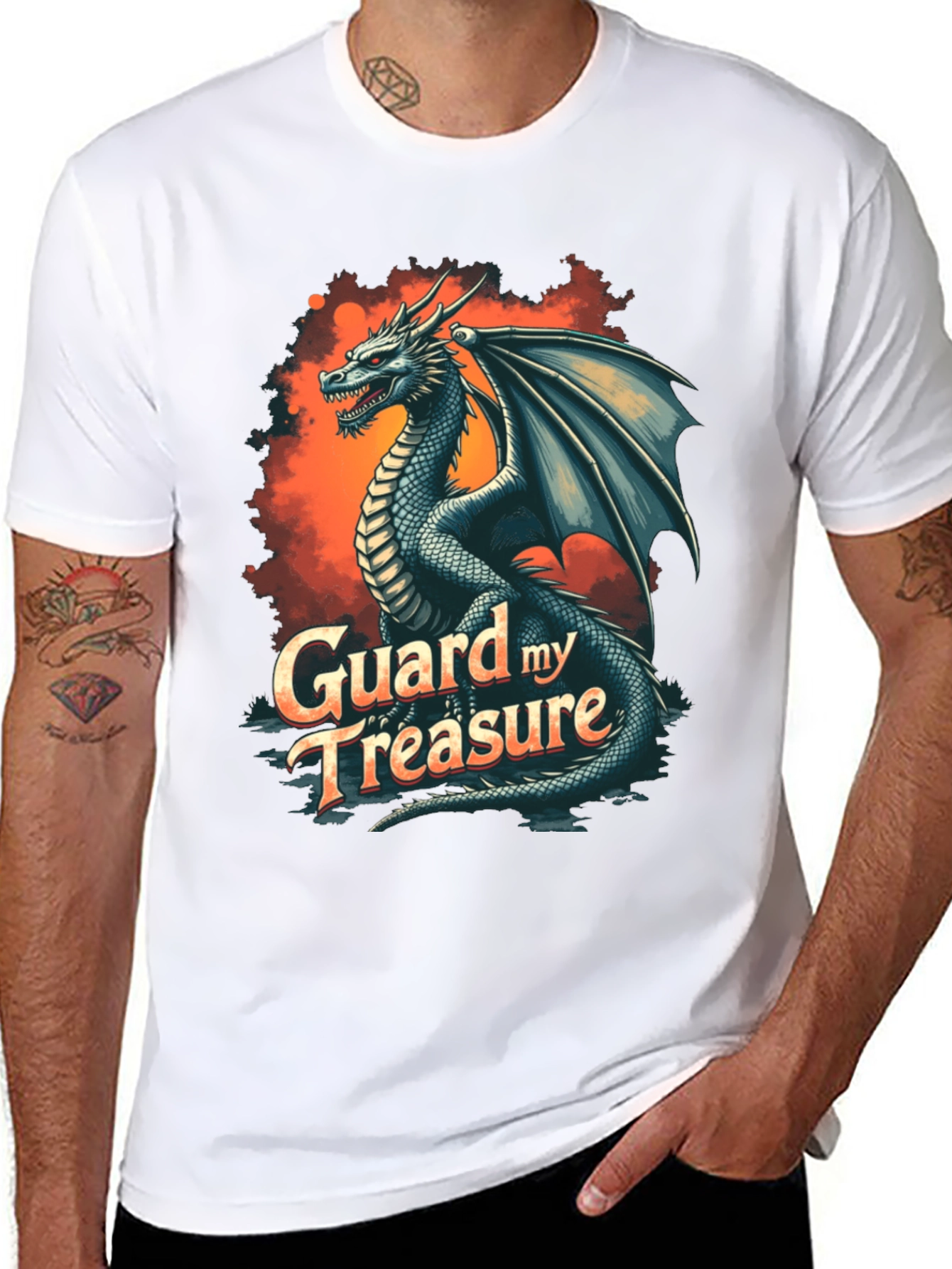 Dragon Guard My Treasure Graphic T-Shirt