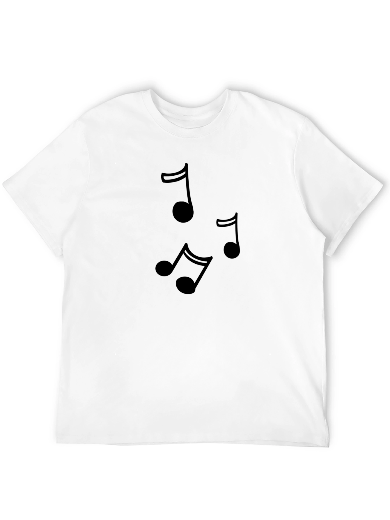 Music Note Graphic T-Shirt - Classic Crew Neck