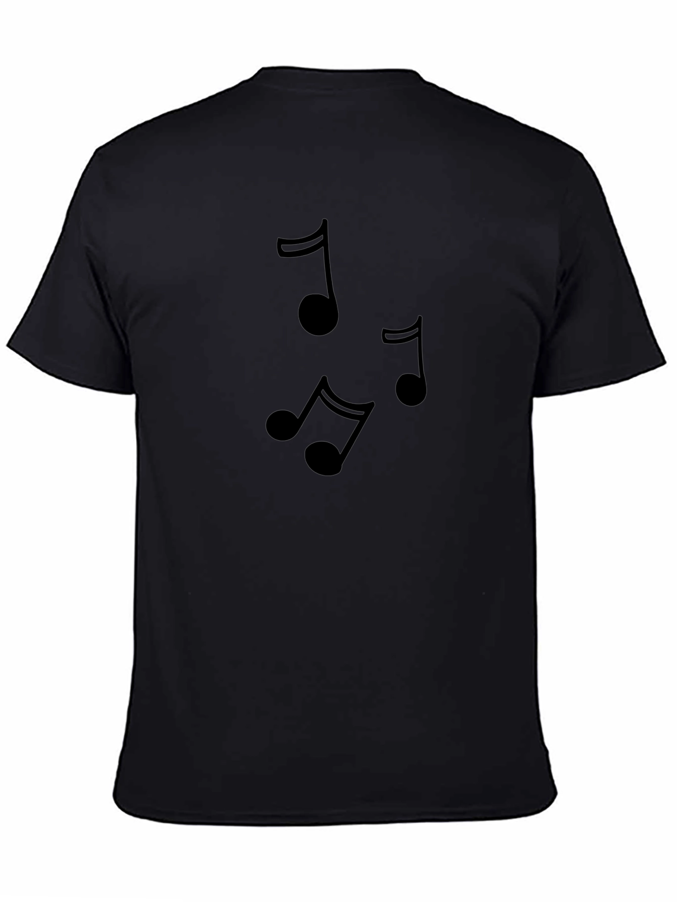 Music Note Graphic T-Shirt - Classic Crew Neck