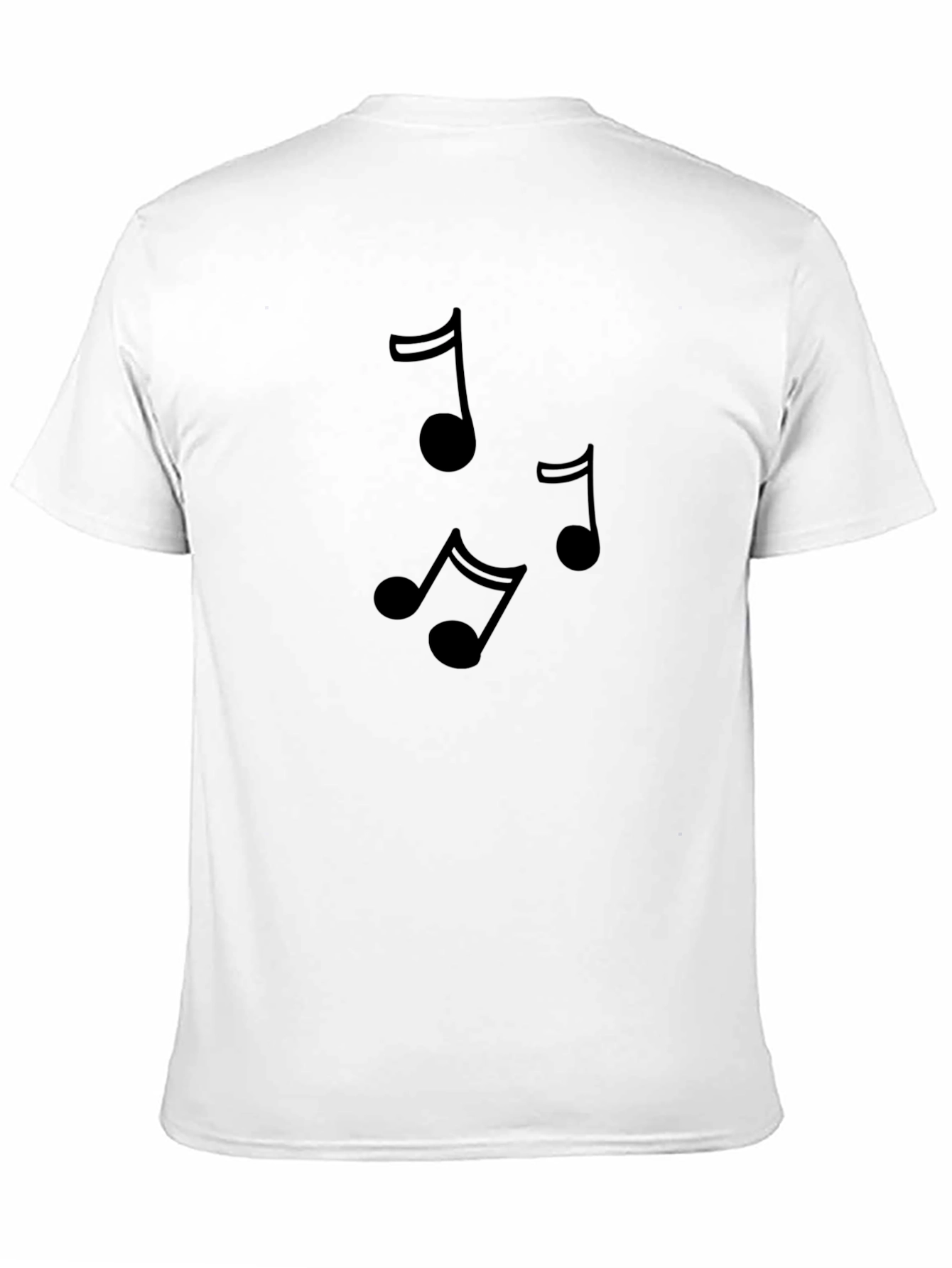 Music Note Graphic T-Shirt - Classic Crew Neck