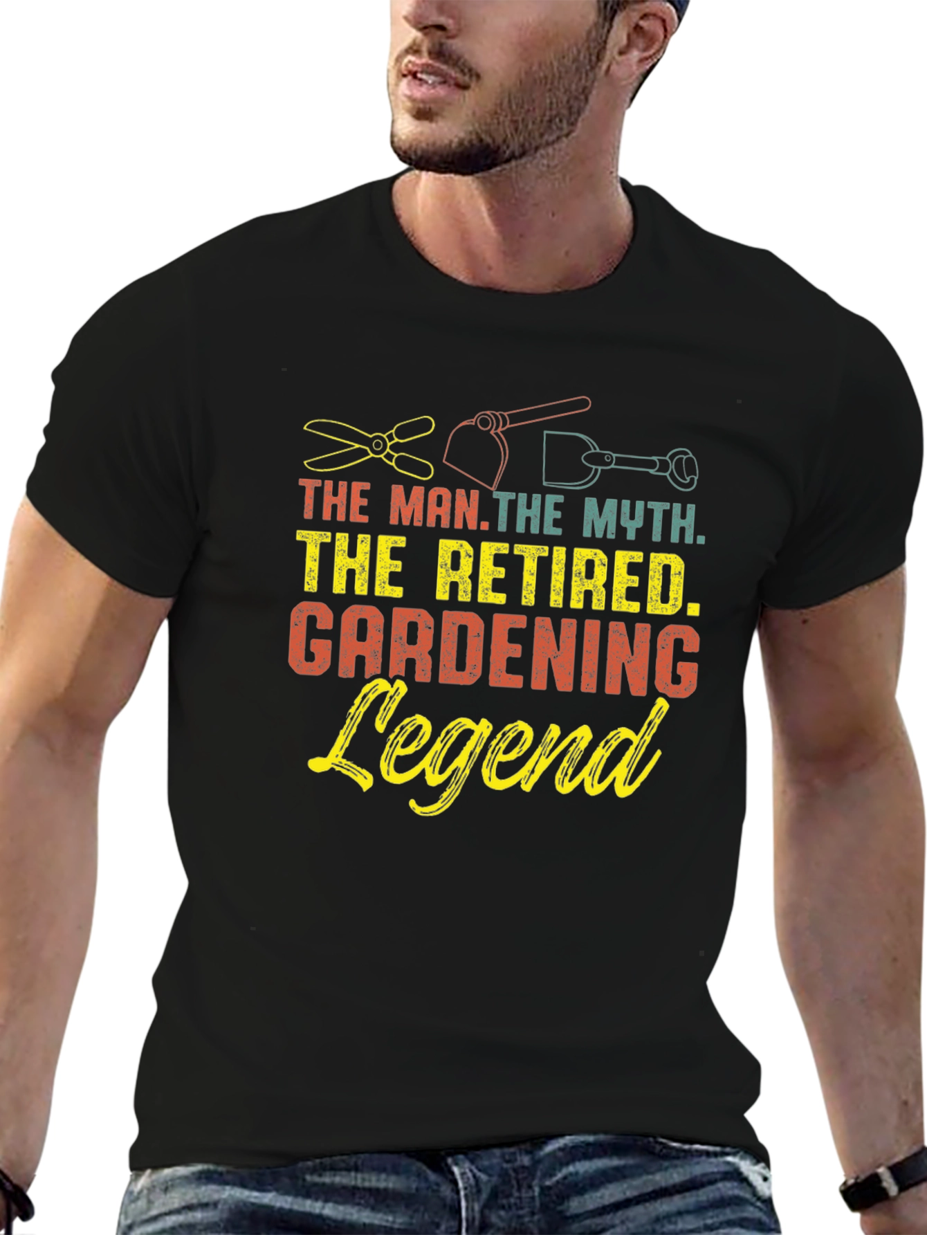 Retired Gardening Legend T-Shirt Funny Gardener Gift