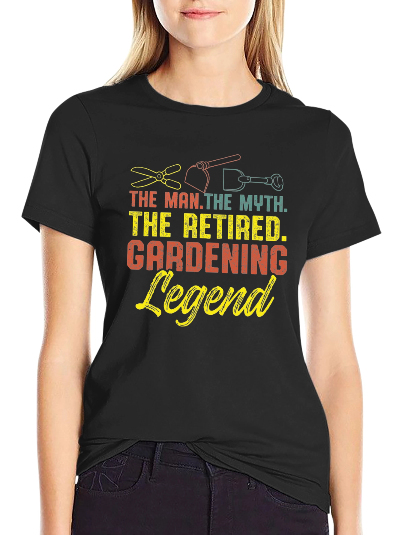 Retired Gardening Legend T-Shirt Funny Gardener Gift