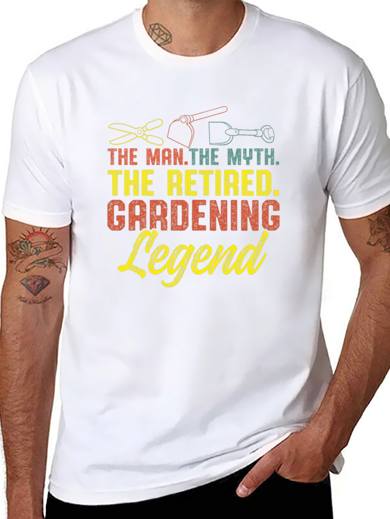 Retired Gardening Legend T-Shirt Funny Gardener Gift