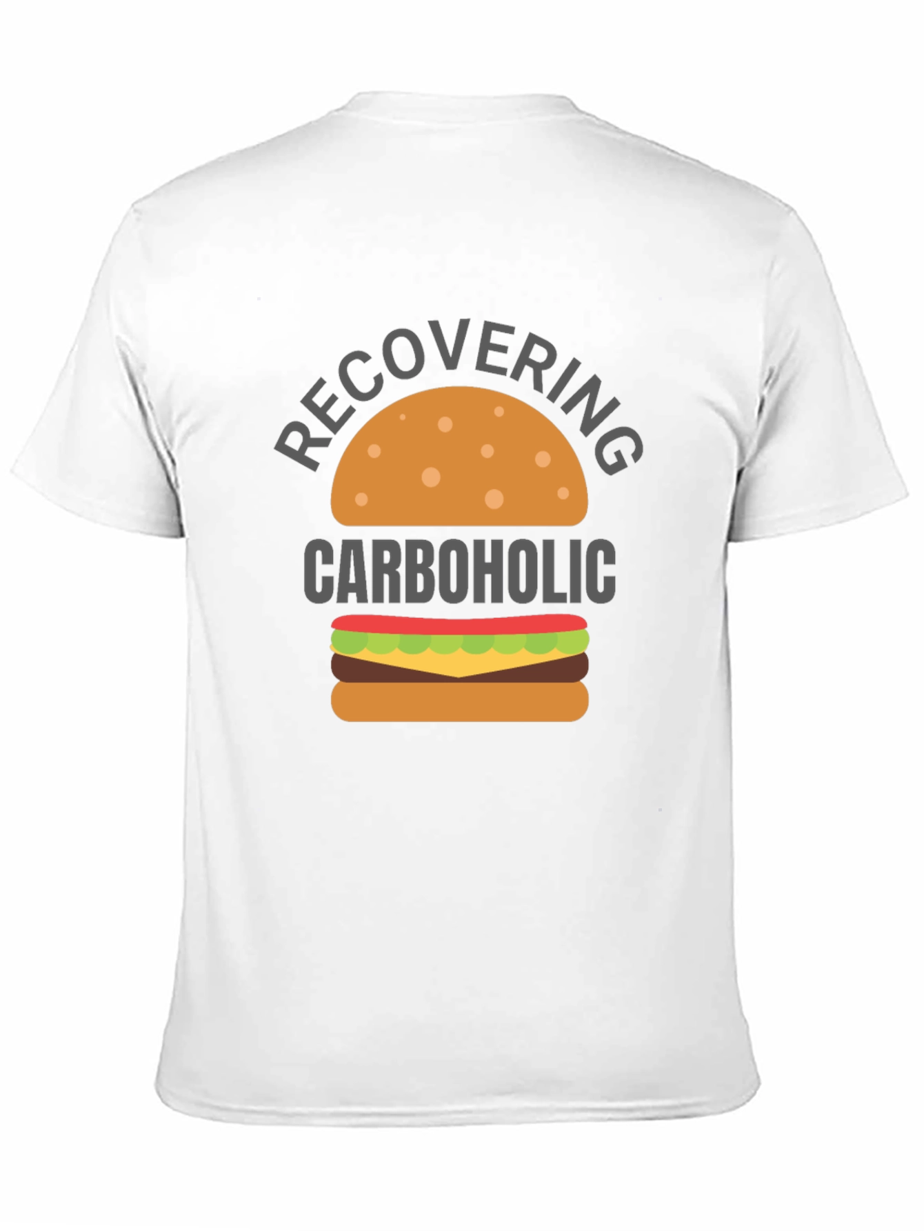 Recovering Carboholic T-Shirt - Funny Foodie Tee