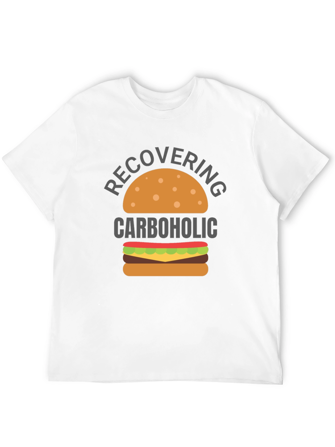 Recovering Carboholic T-Shirt - Funny Foodie Tee