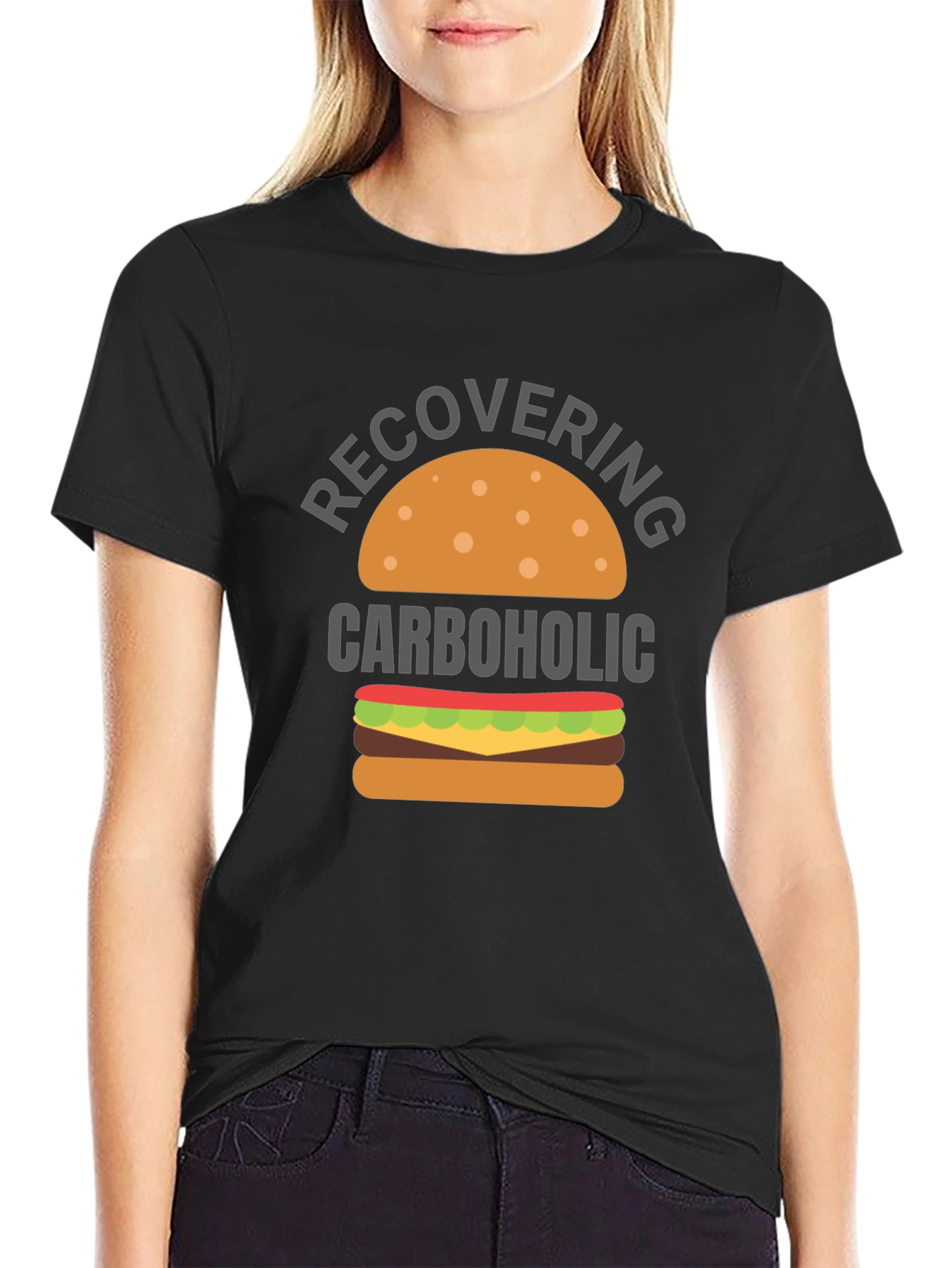 Recovering Carboholic T-Shirt - Funny Foodie Tee