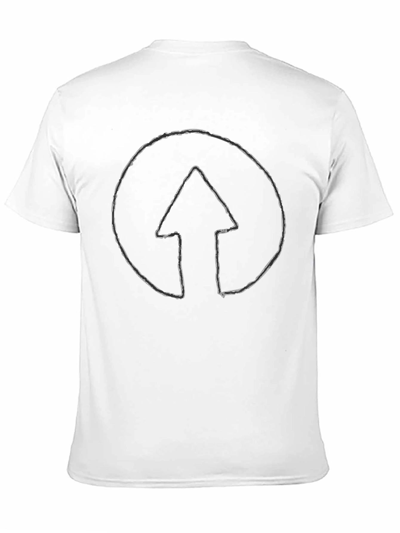 Circular Arrow Graphic Tee - Black