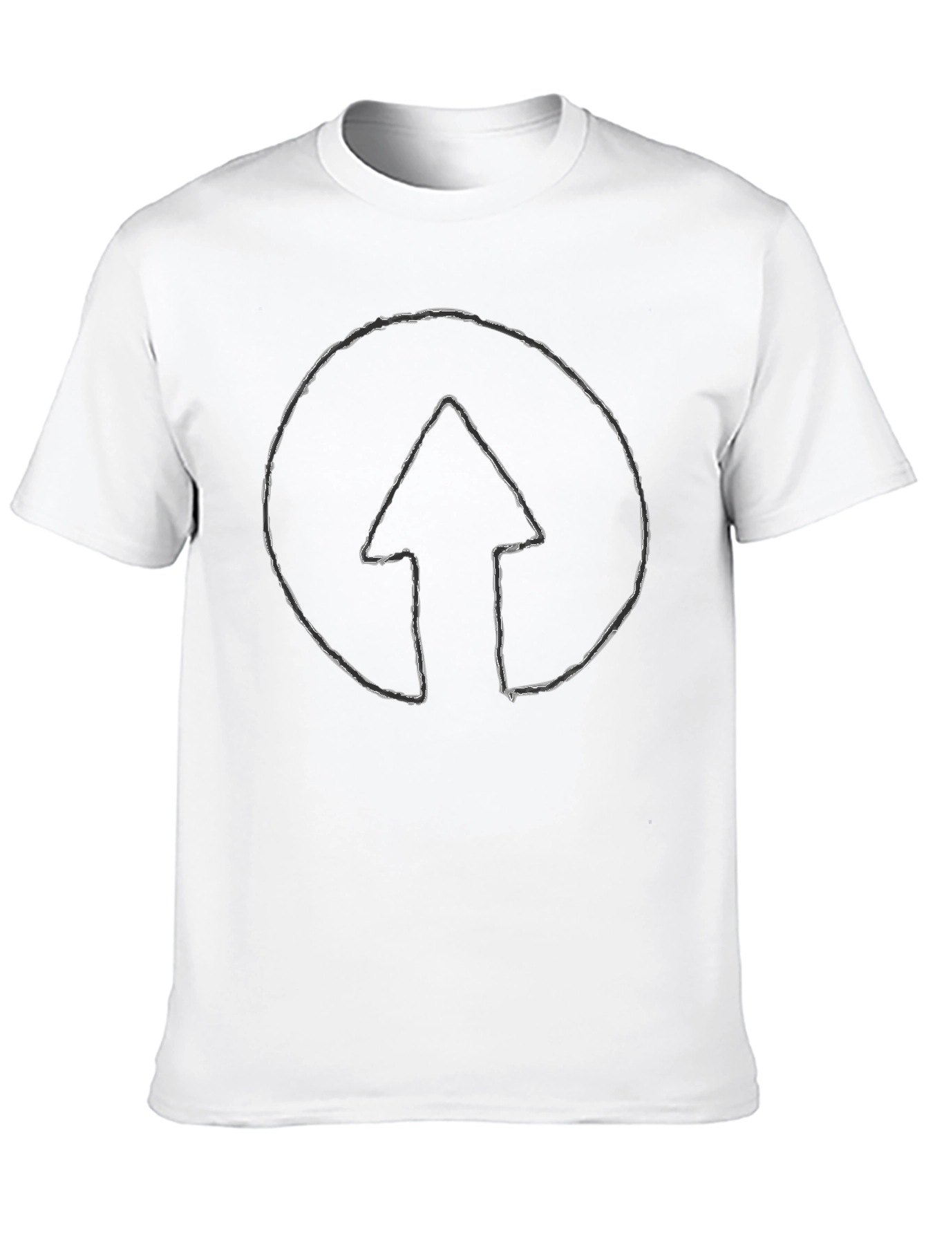 Circular Arrow Graphic Tee - Black