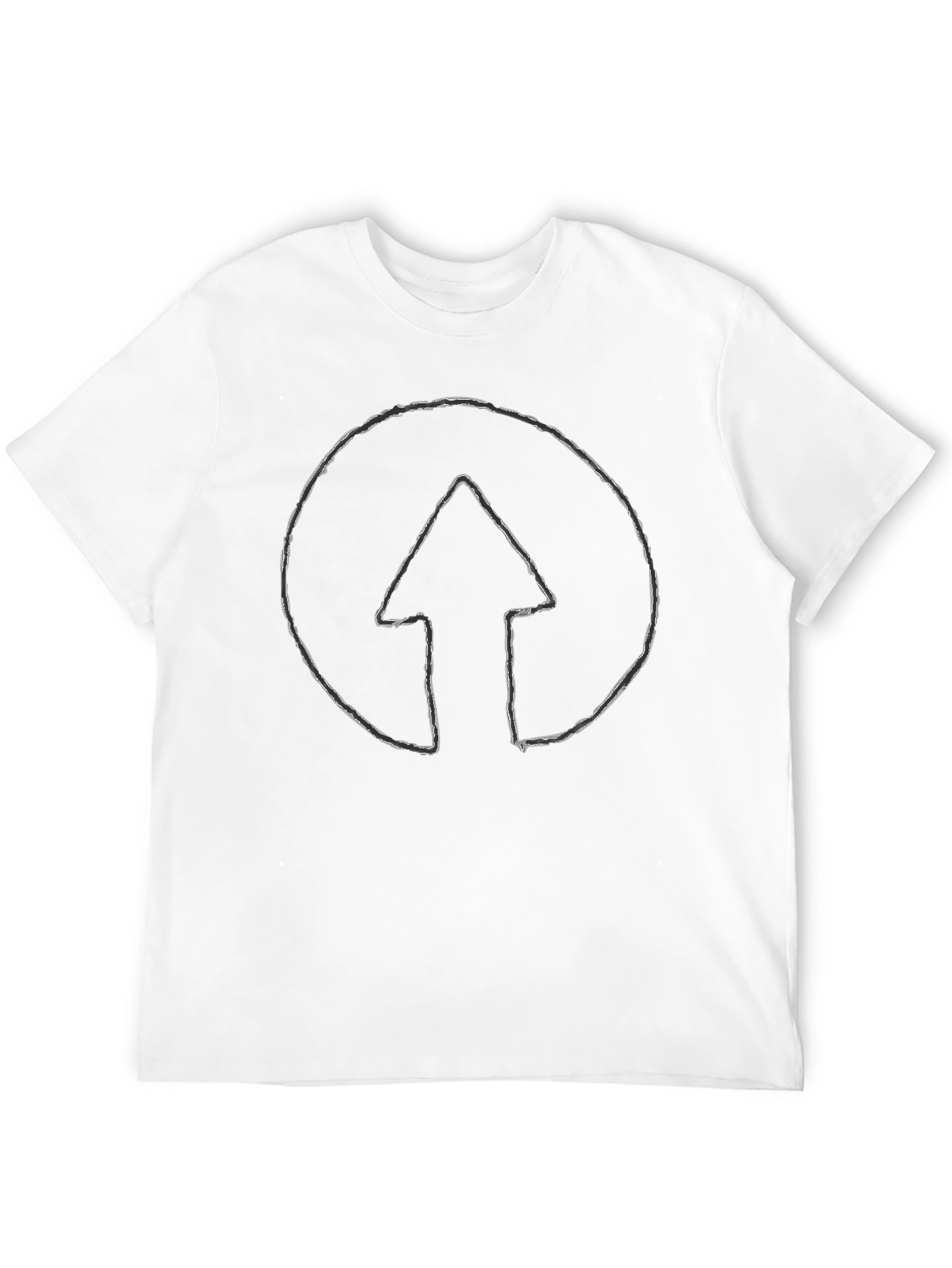 Circular Arrow Graphic Tee - Black