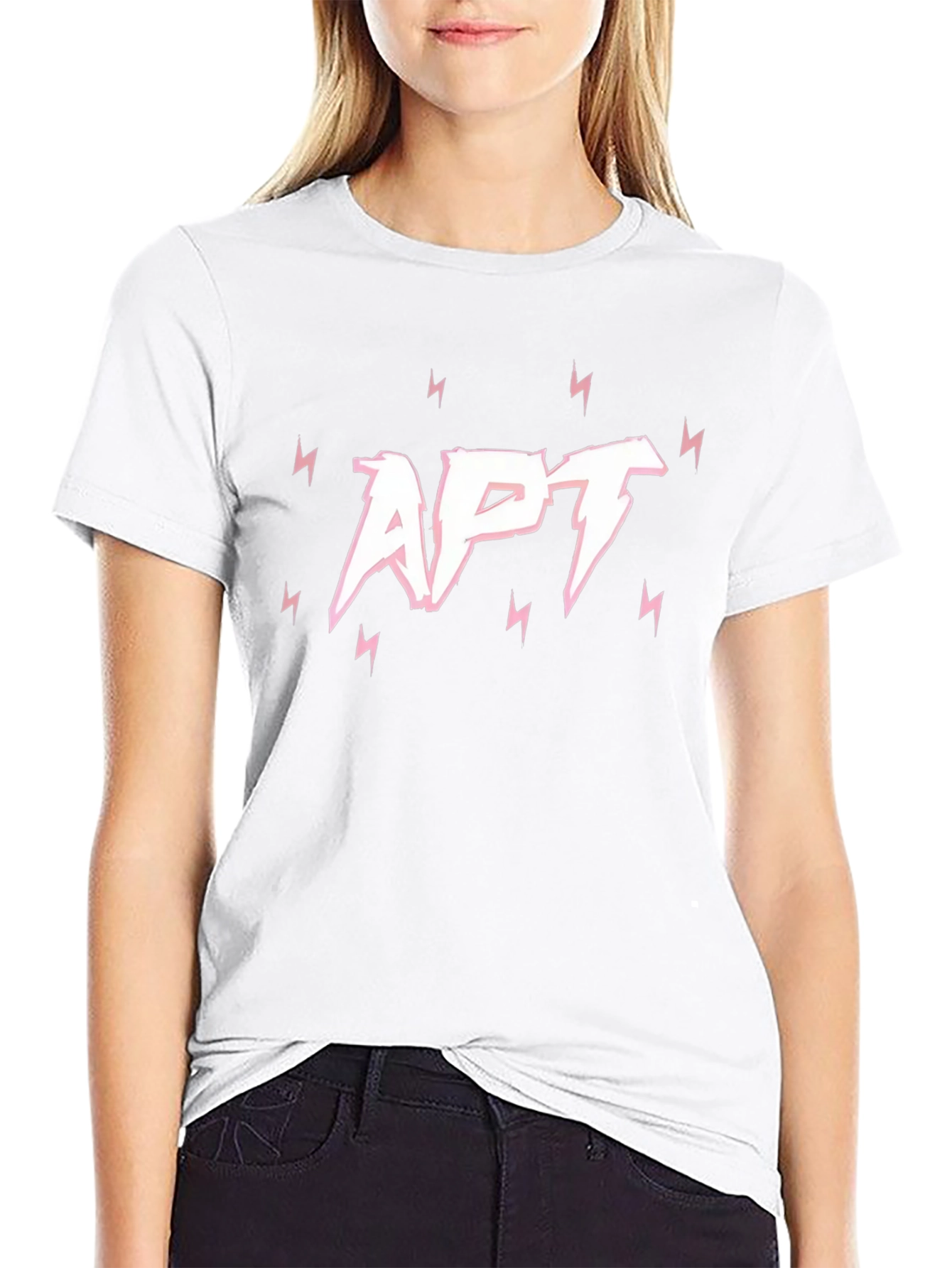 APT Lightning Bolt Graphic Tee - Black