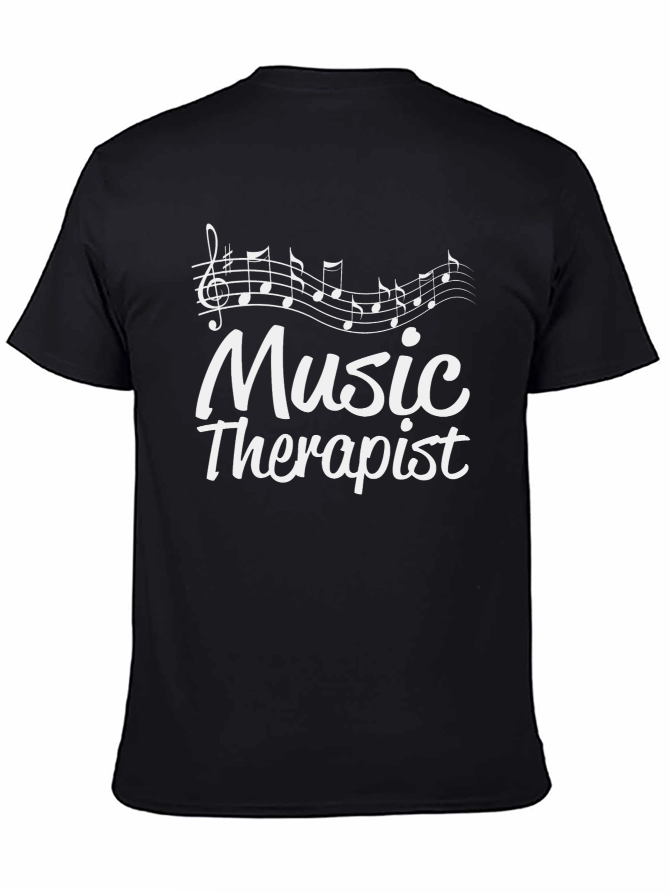 Music Therapist Graphic T-Shirt - Black