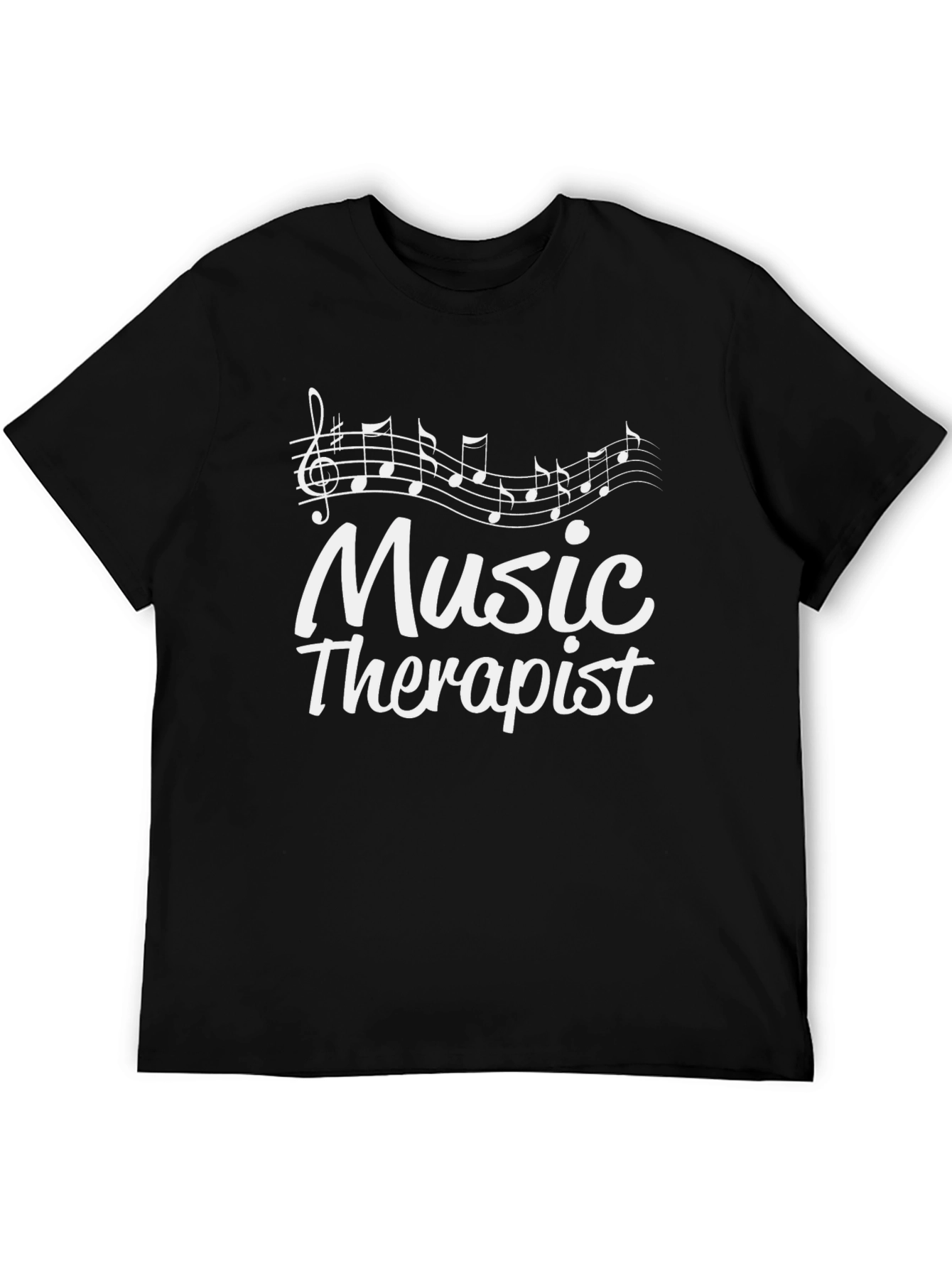 Music Therapist Graphic T-Shirt - Black