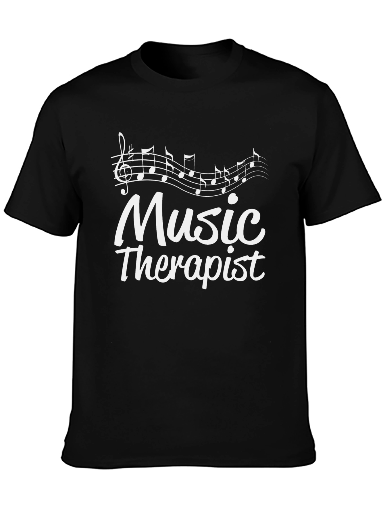 Music Therapist Graphic T-Shirt - Black