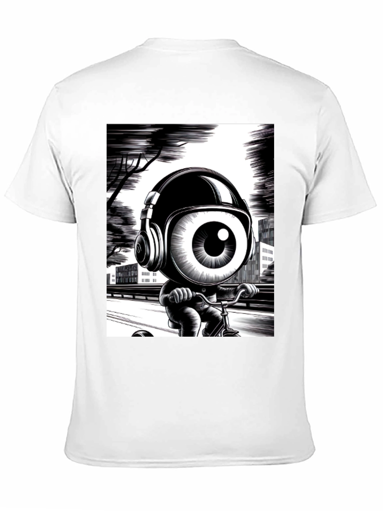 Eye See You: Graphic Print Black T-Shirt