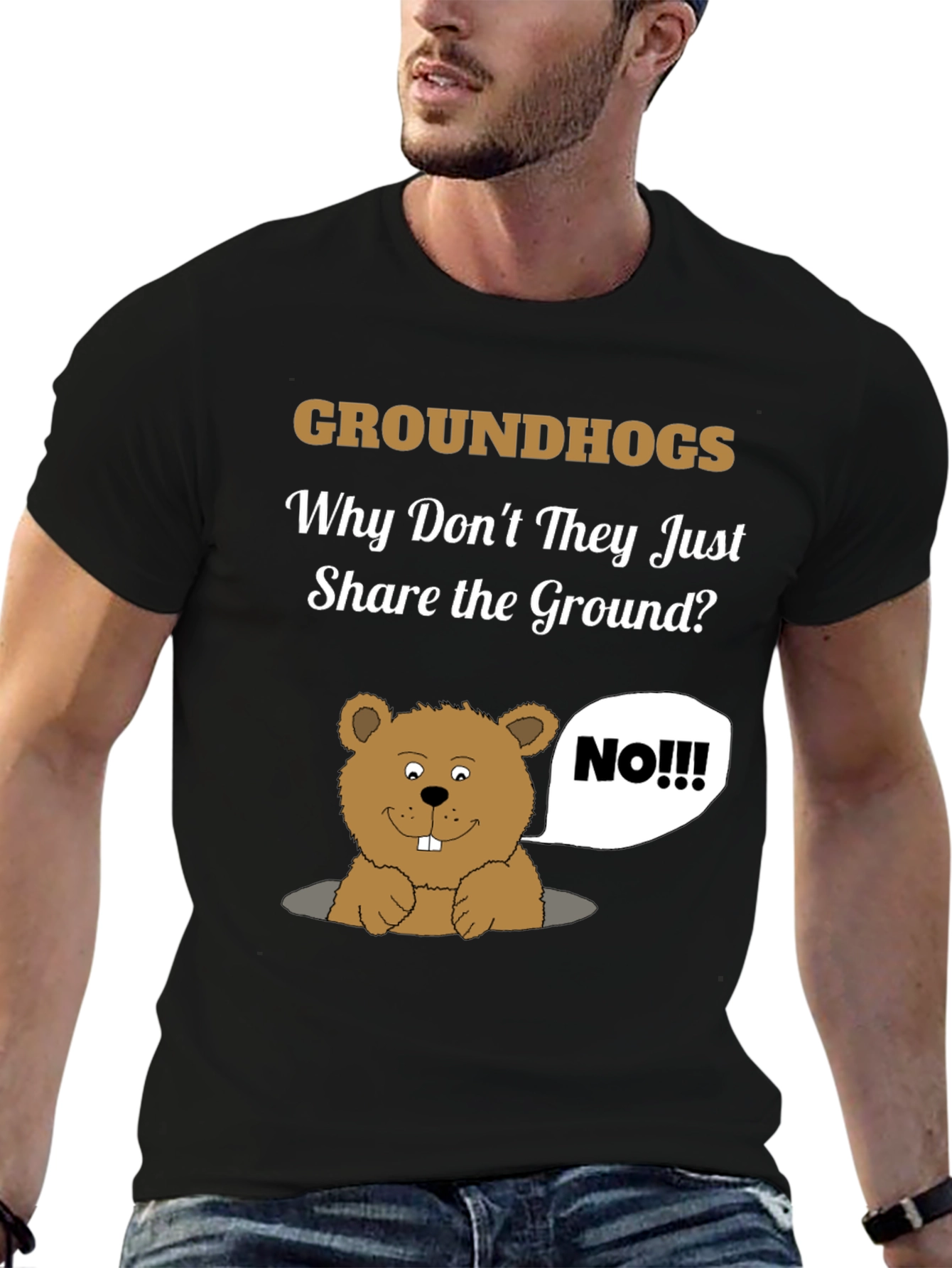 Groundhog Day Humor T-Shirt - Share the Ground?