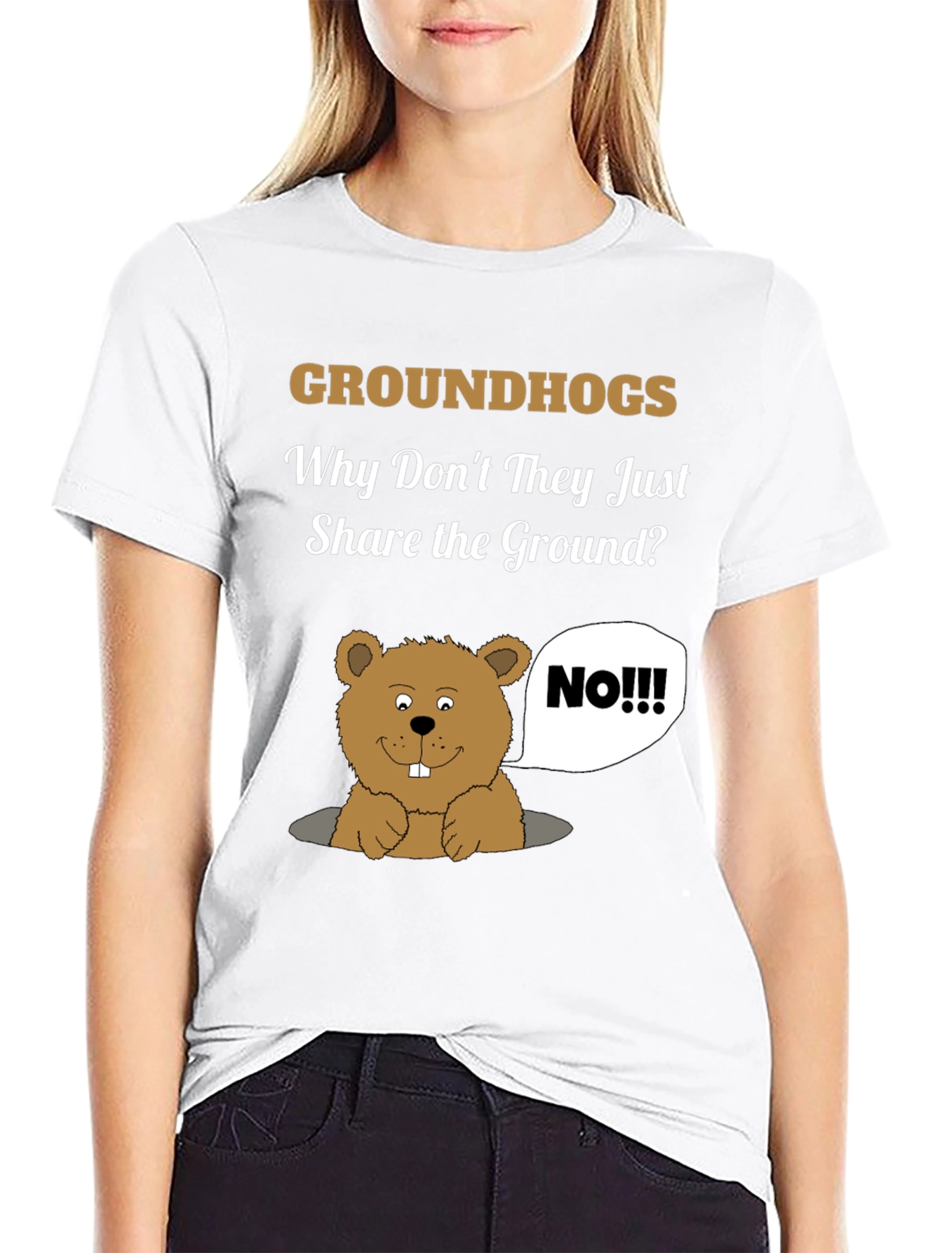 Groundhog Day Humor T-Shirt - Share the Ground?