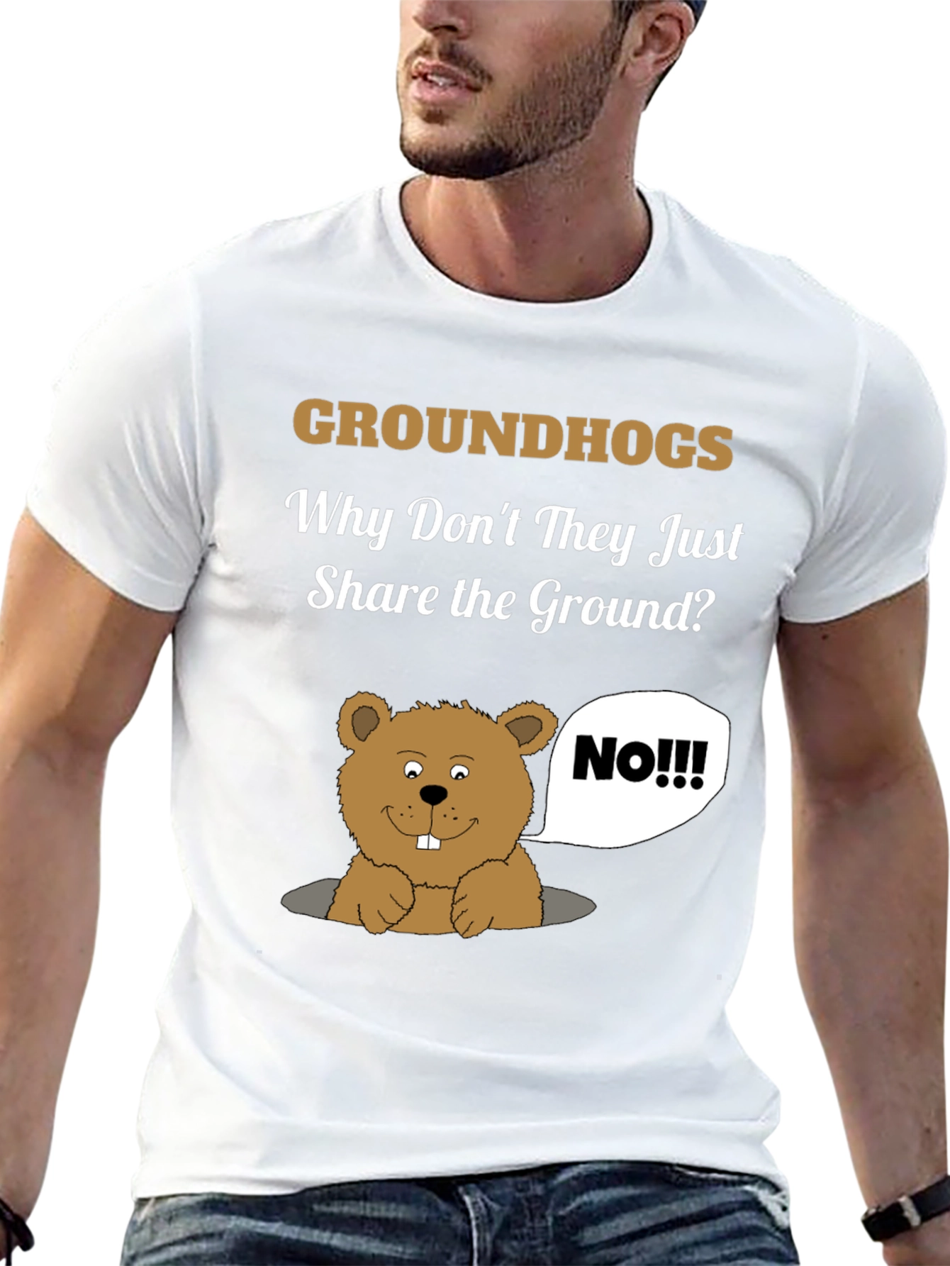 Groundhog Day Humor T-Shirt - Share the Ground?