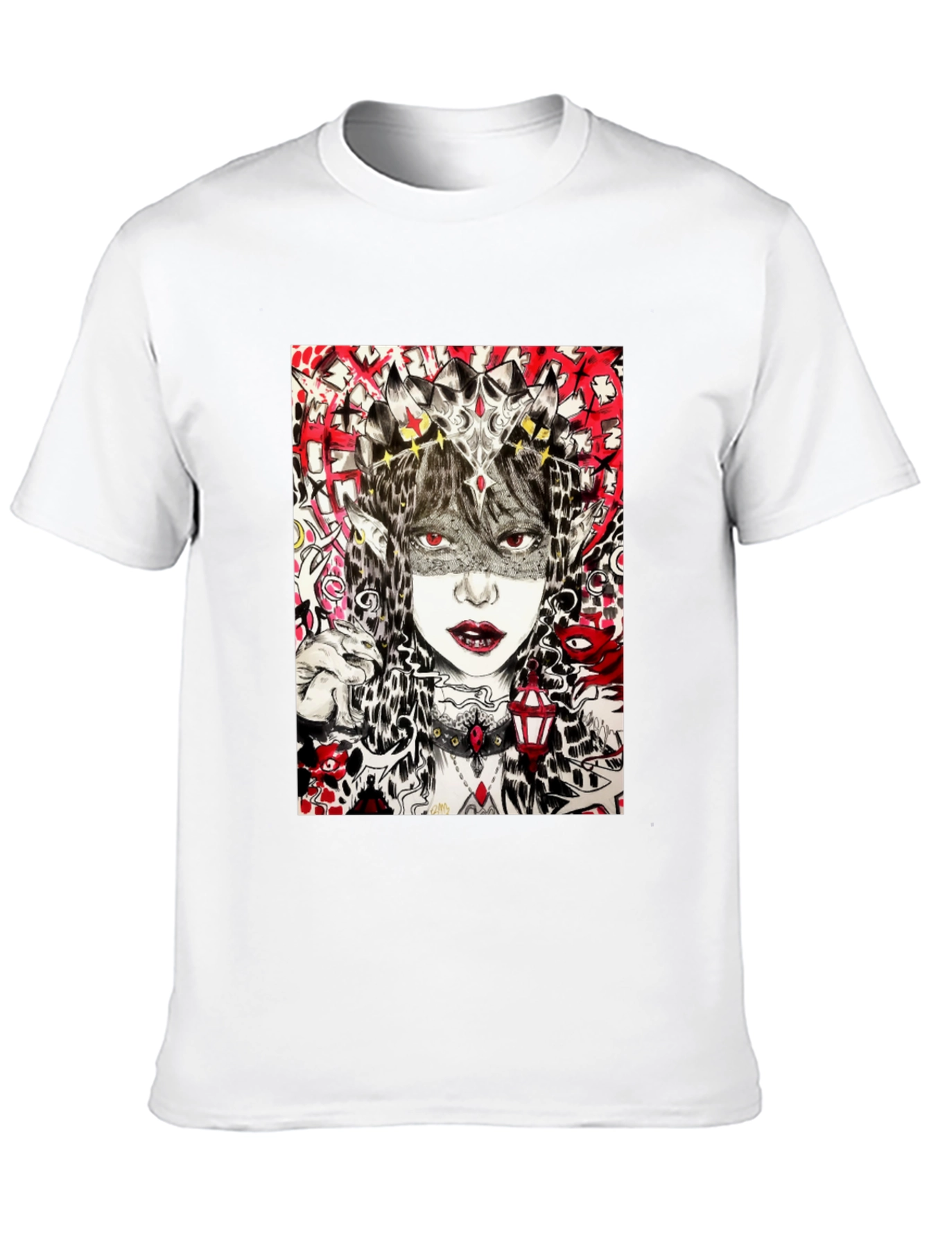 Edgy Graphic Tee - Black T-Shirt