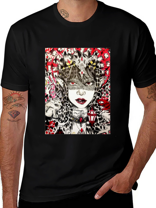 Edgy Graphic Tee - Black T-Shirt