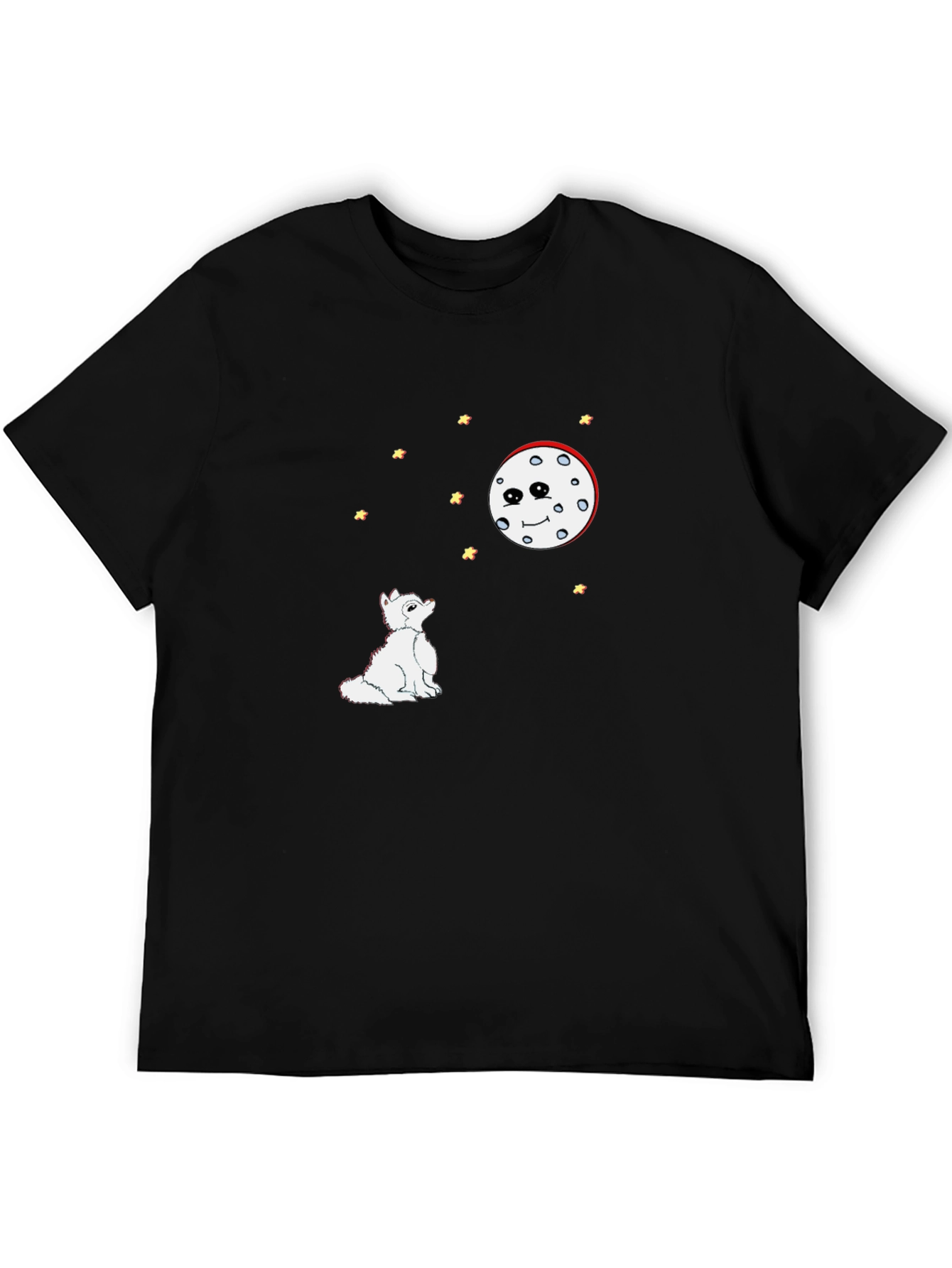 Wolf Howling at the Moon Graphic Tee