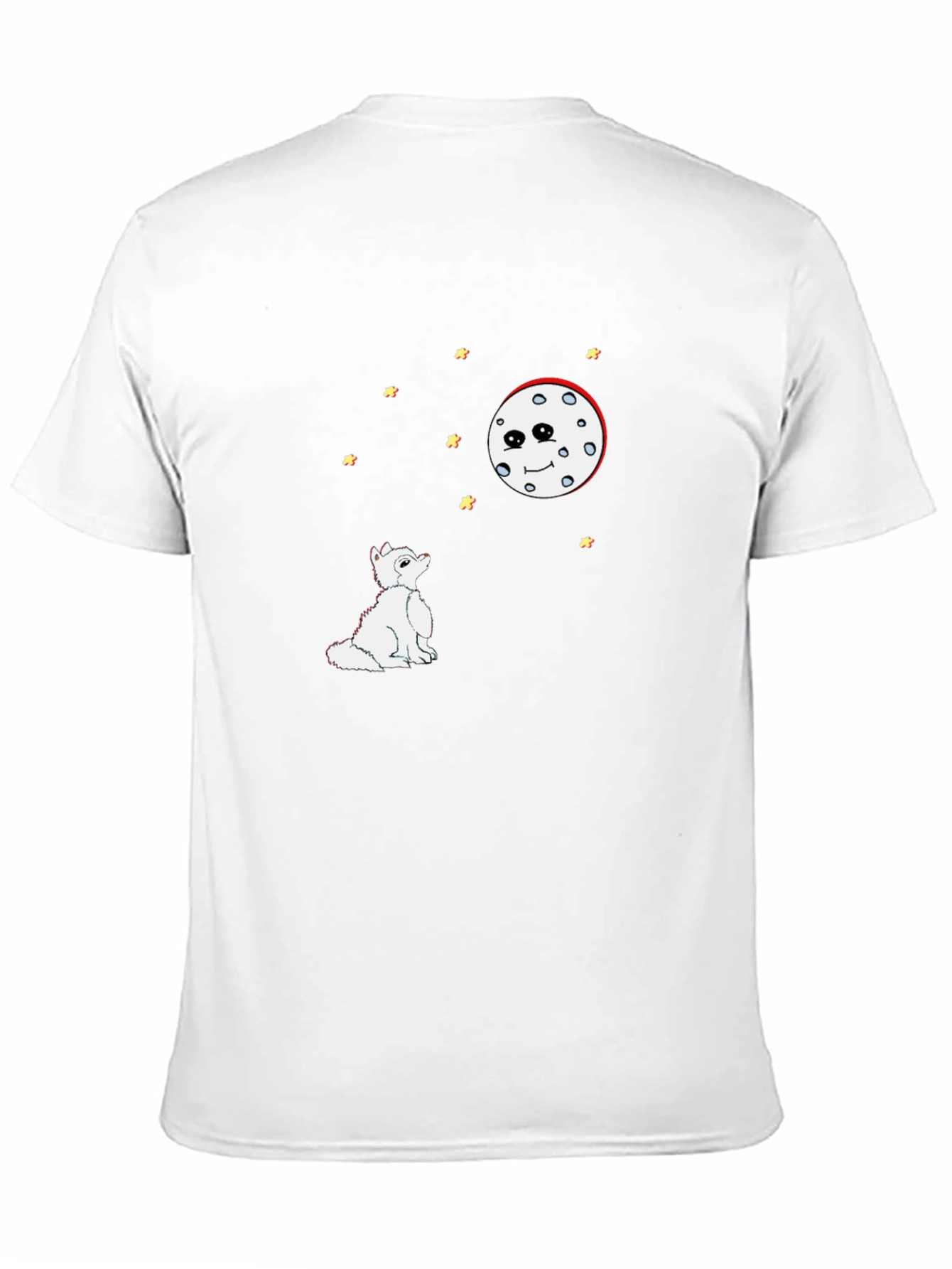 Wolf Howling at the Moon Graphic Tee