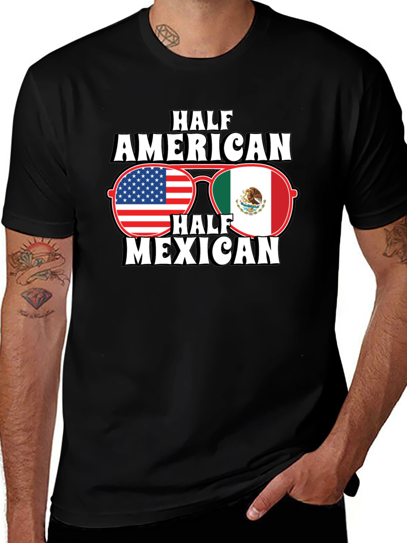 Half American Half Mexican T-Shirt