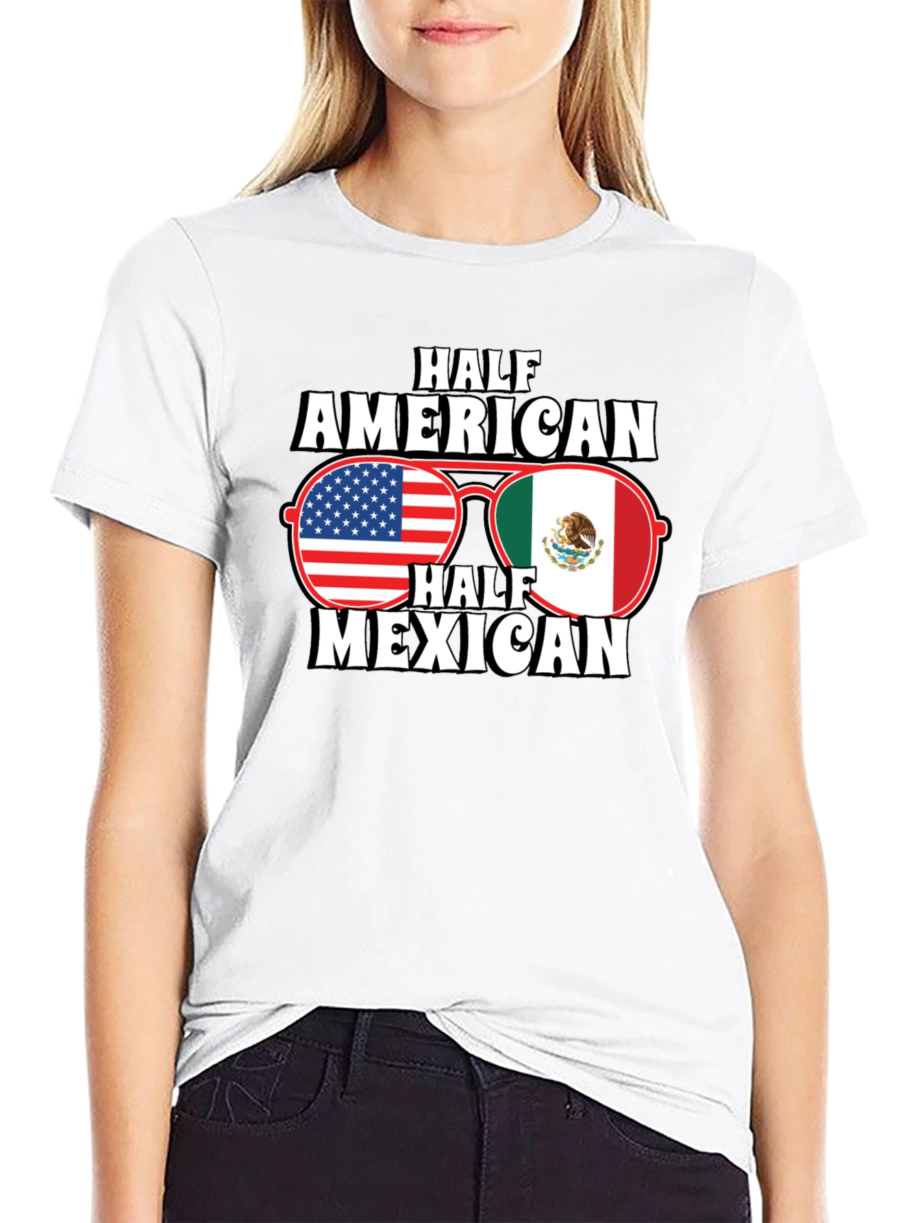 Half American Half Mexican T-Shirt