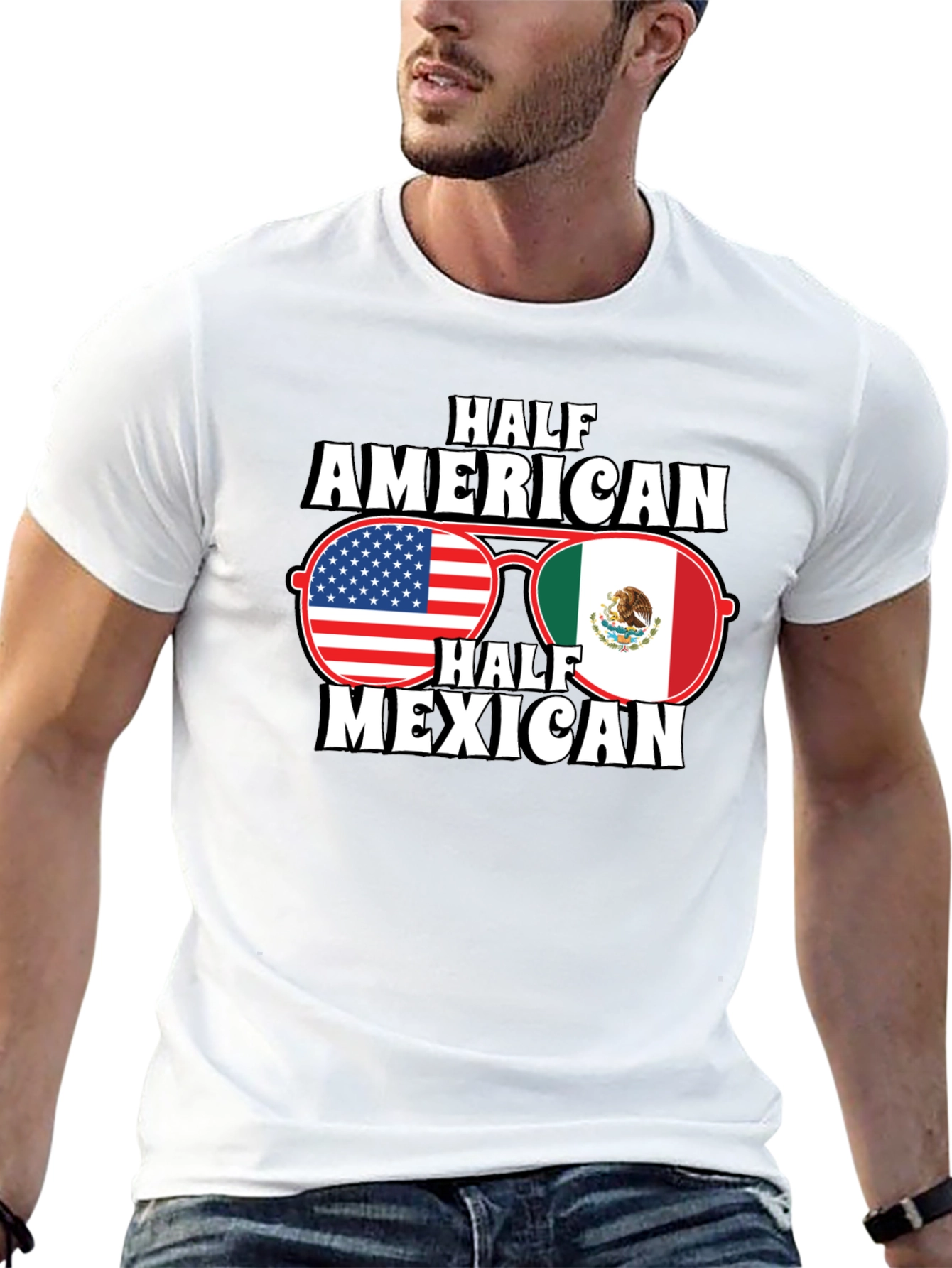 Half American Half Mexican T-Shirt
