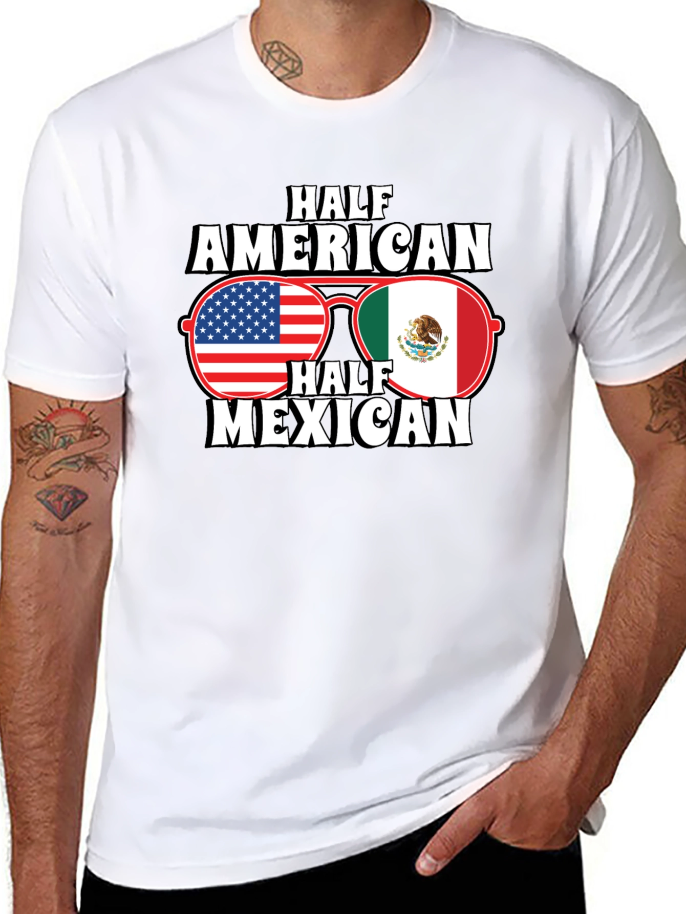 Half American Half Mexican T-Shirt