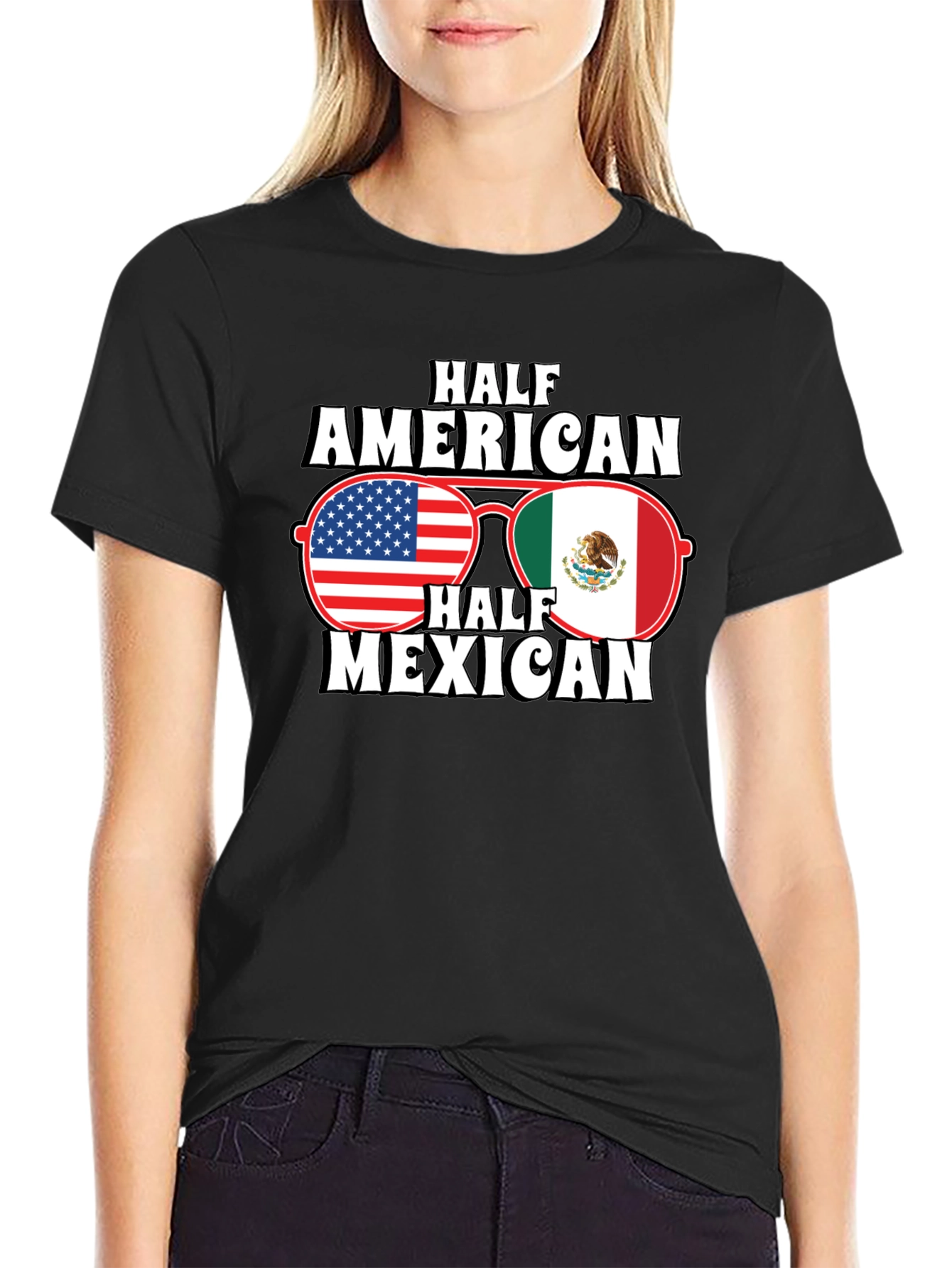 Half American Half Mexican T-Shirt