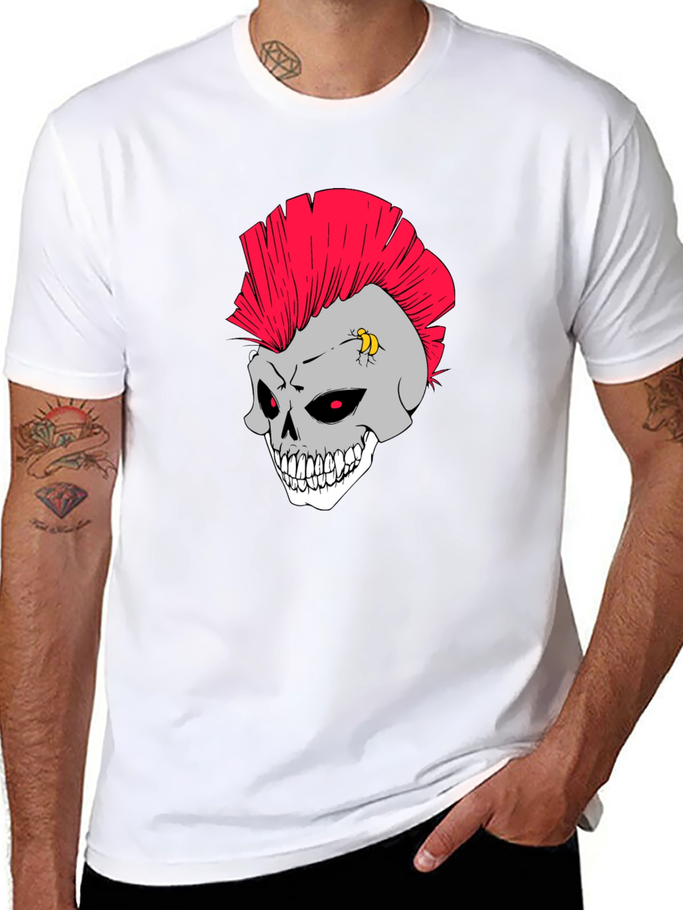 Skull Punk Rocker T-Shirt