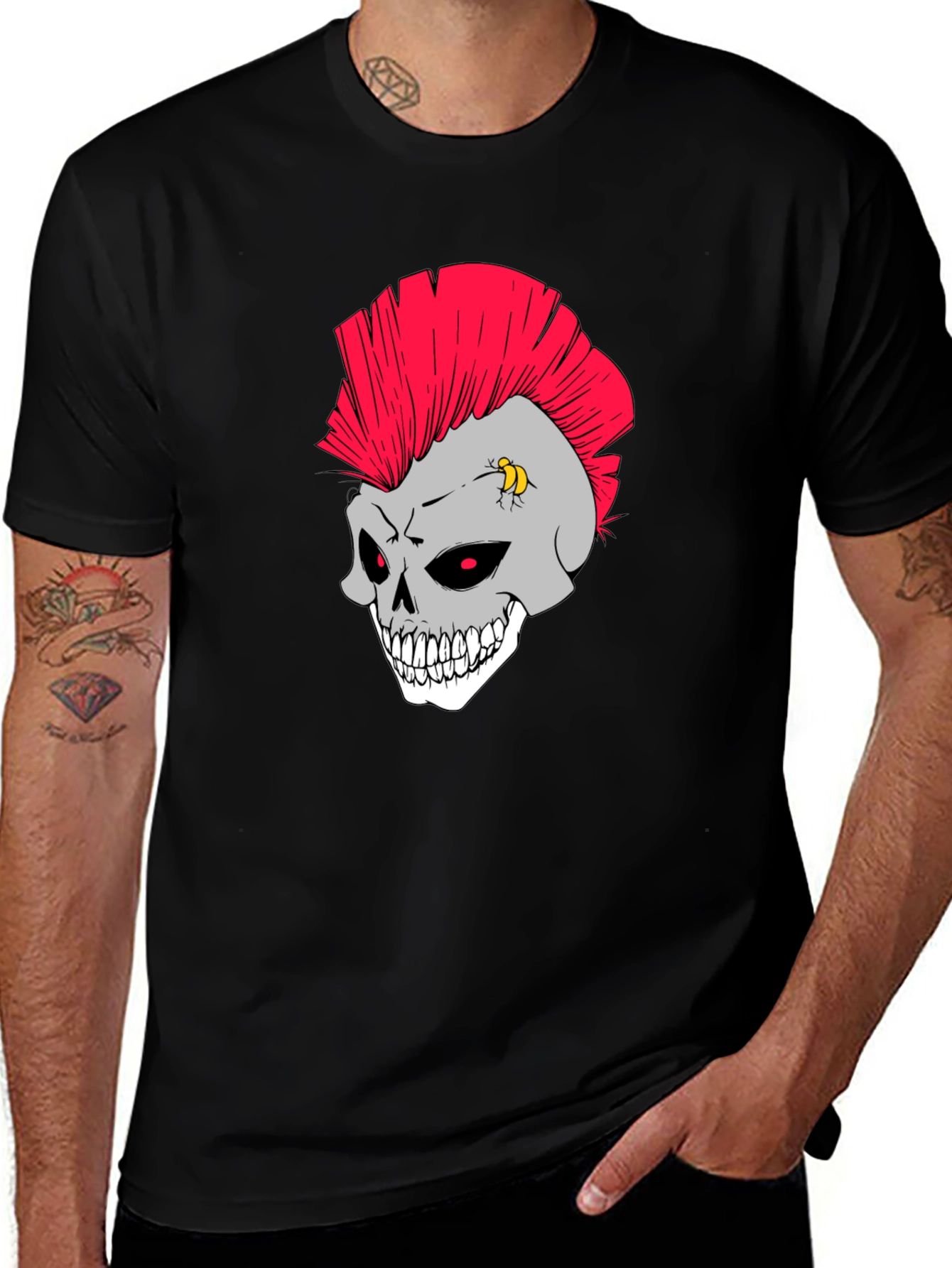 Skull Punk Rocker T-Shirt