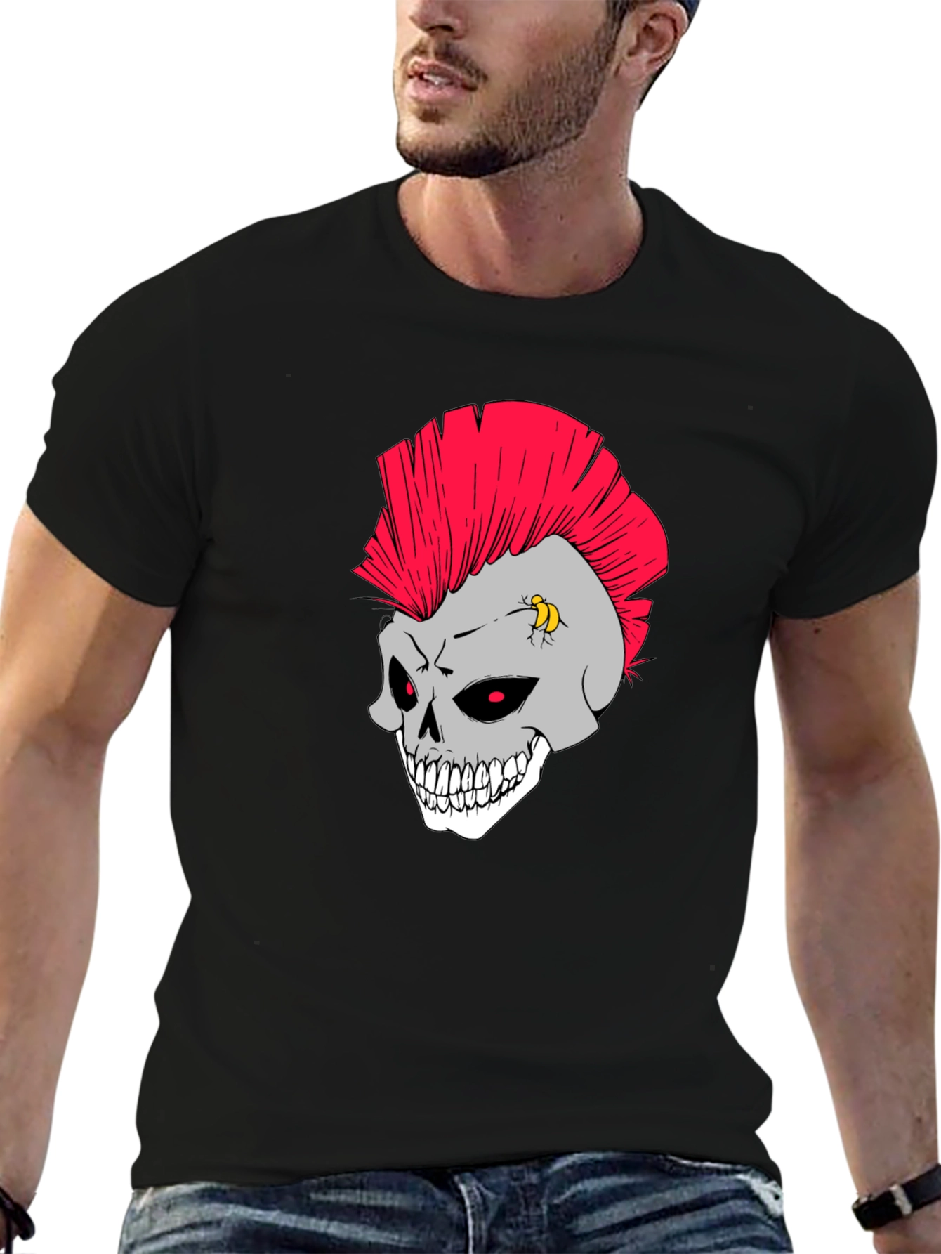 Skull Punk Rocker T-Shirt