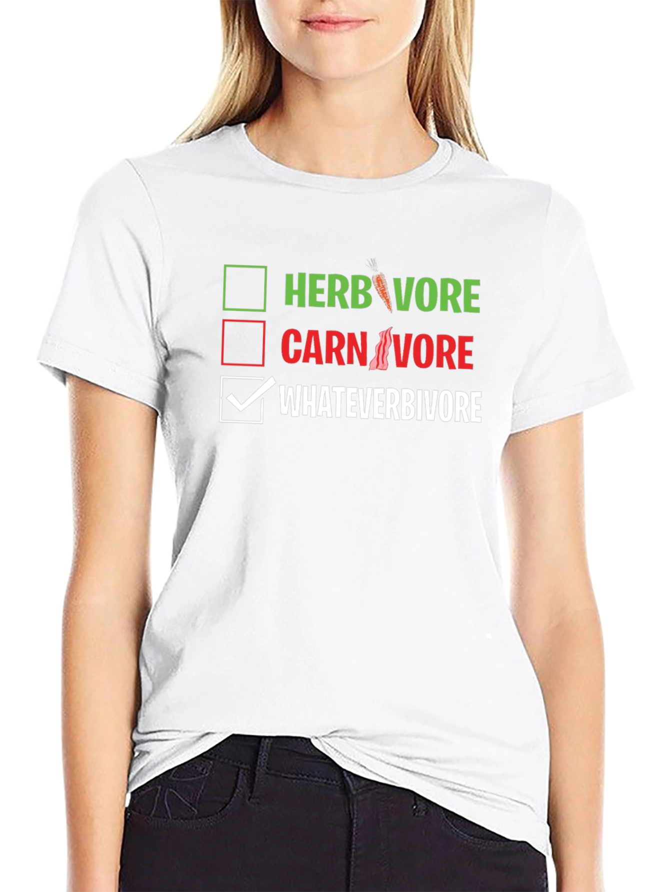 Whateverivore T-Shirt - Funny Food Choice Tee