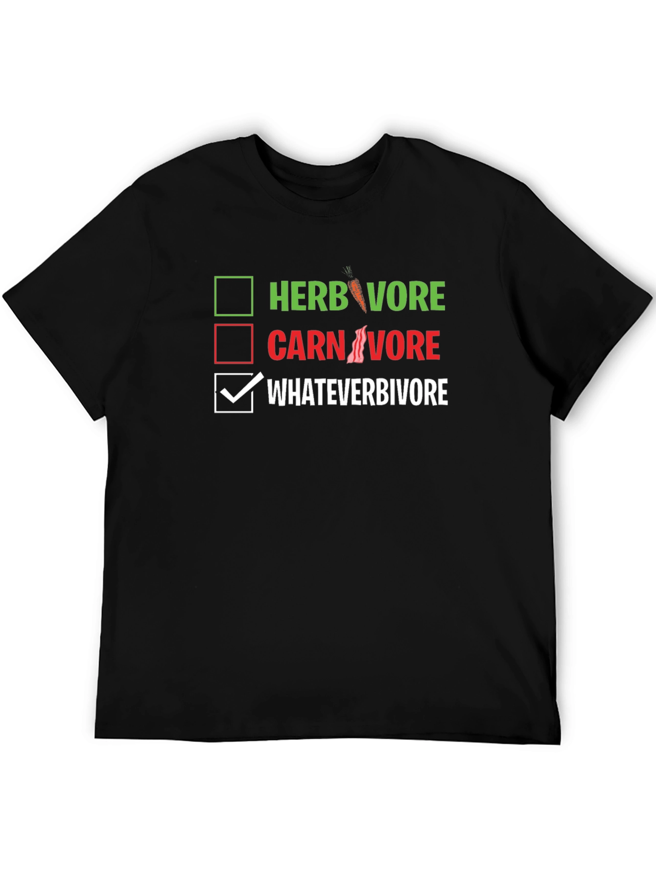 Whateverivore T-Shirt - Funny Food Choice Tee