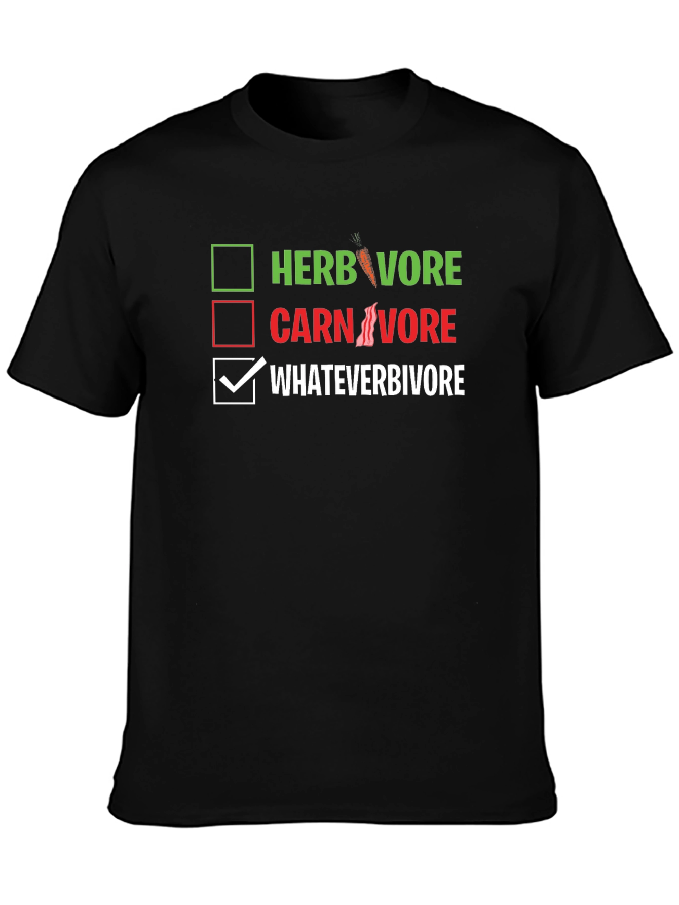 Whateverivore T-Shirt - Funny Food Choice Tee