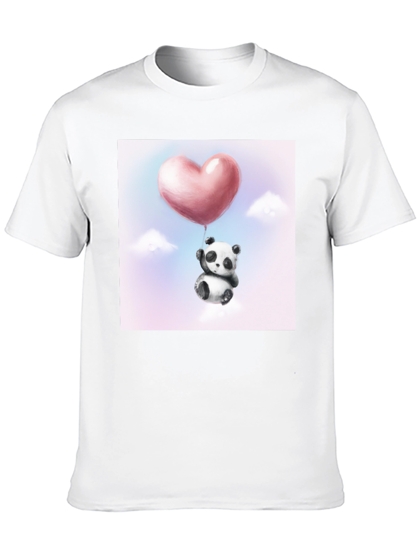 Panda Heart Balloon Graphic Tee