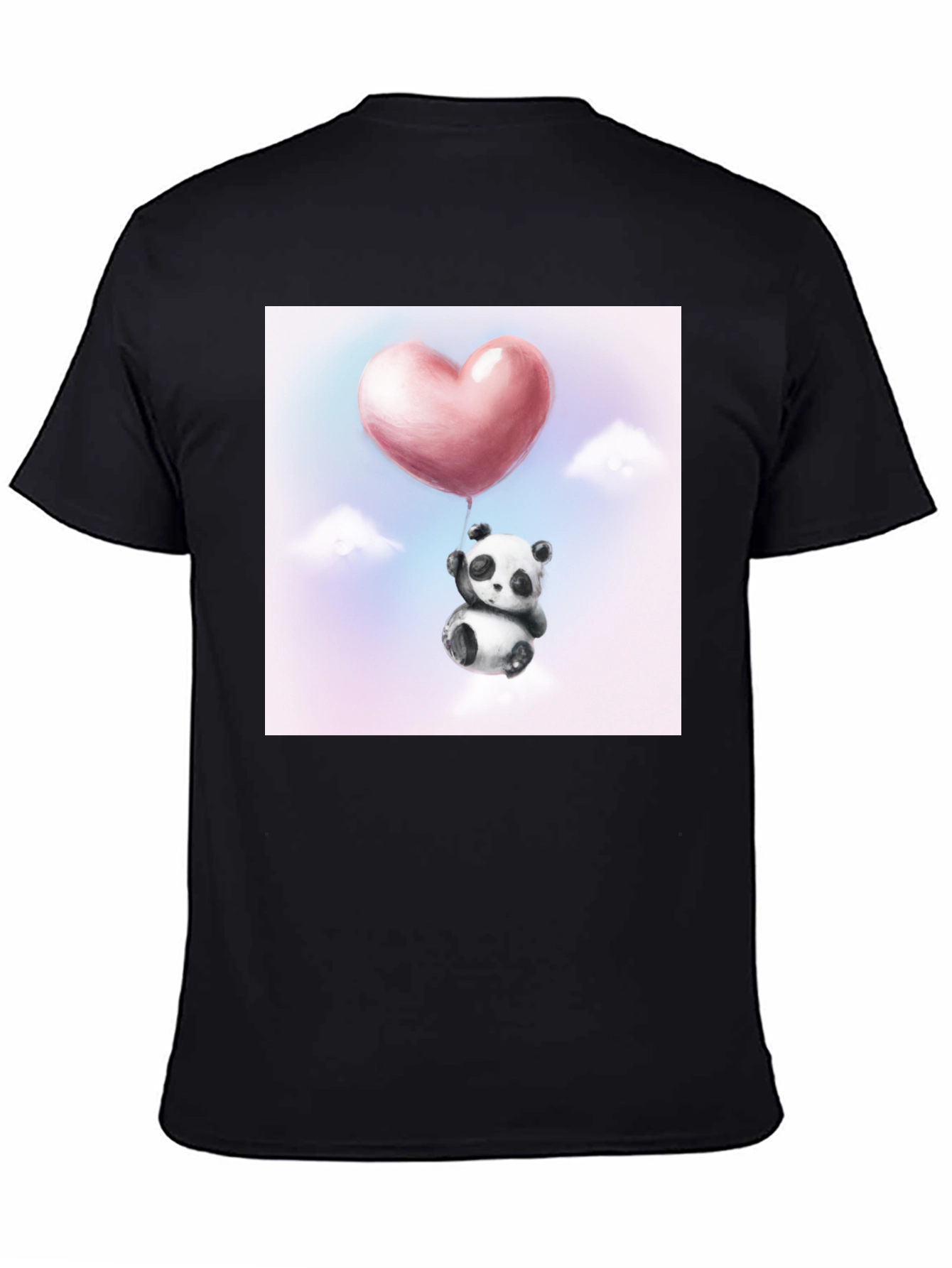 Panda Heart Balloon Graphic Tee
