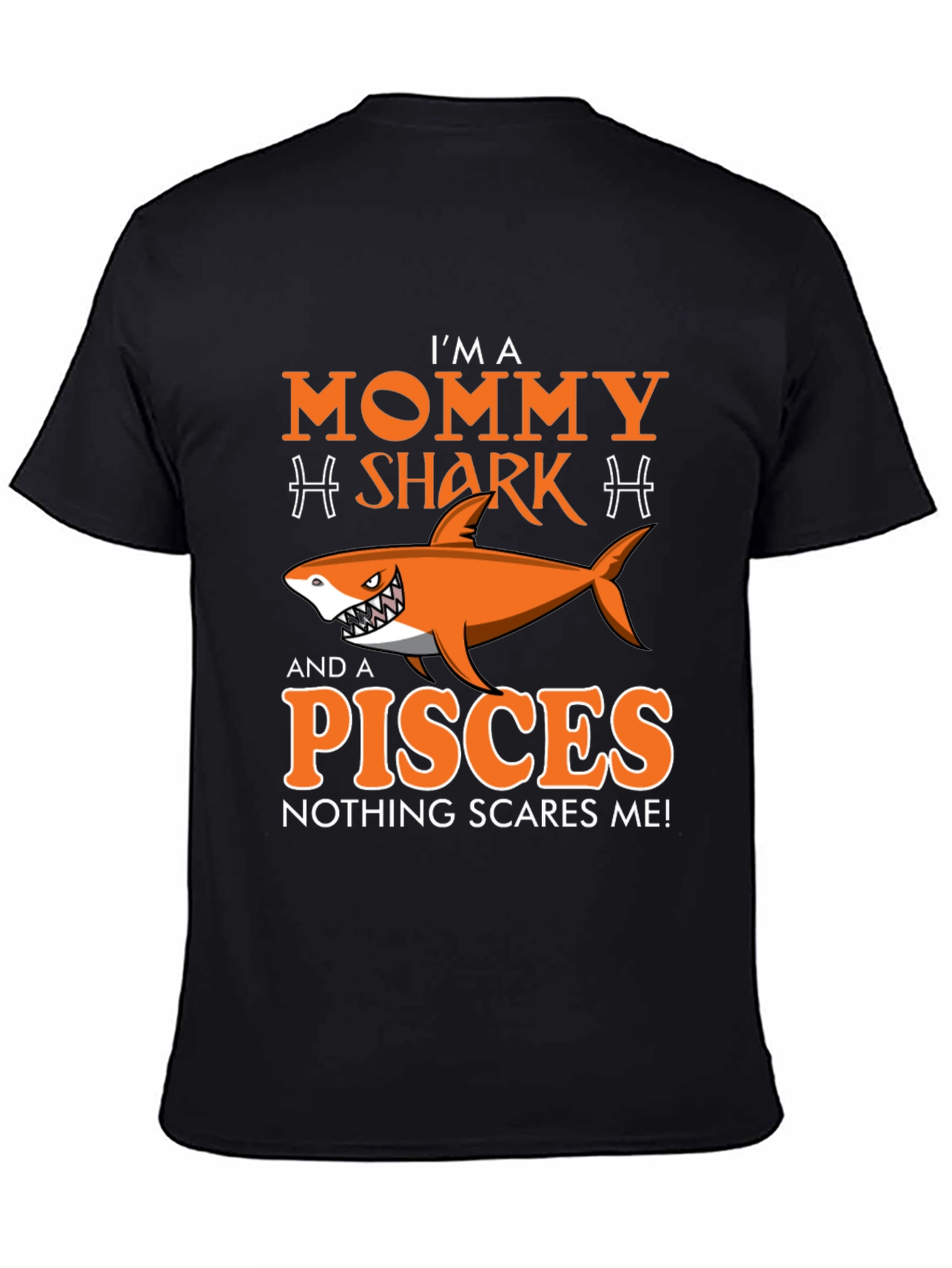 Mommy Shark Pisces Graphic T-Shirt - Zodiac Sign Tee