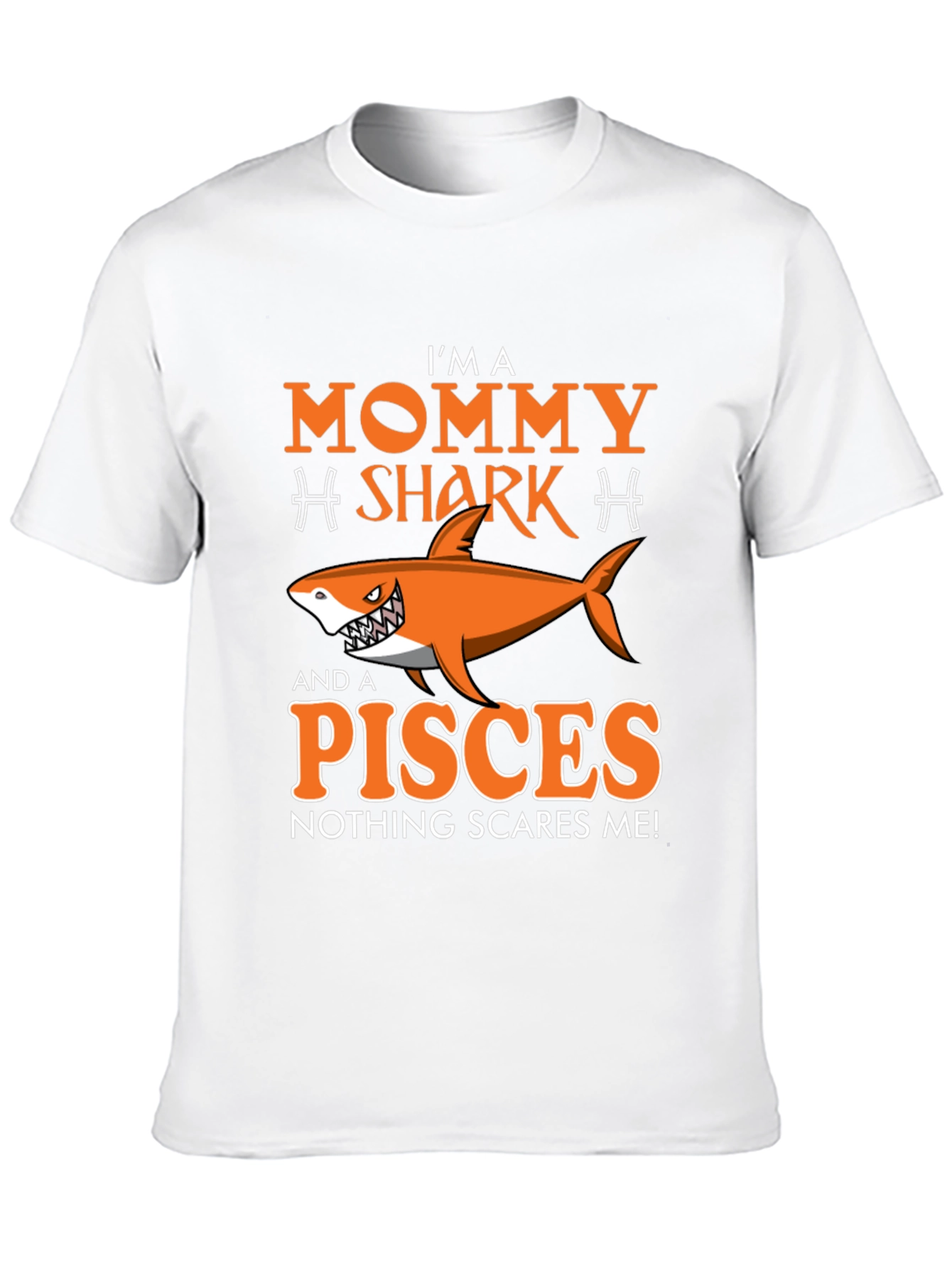 Mommy Shark Pisces Graphic T-Shirt - Zodiac Sign Tee